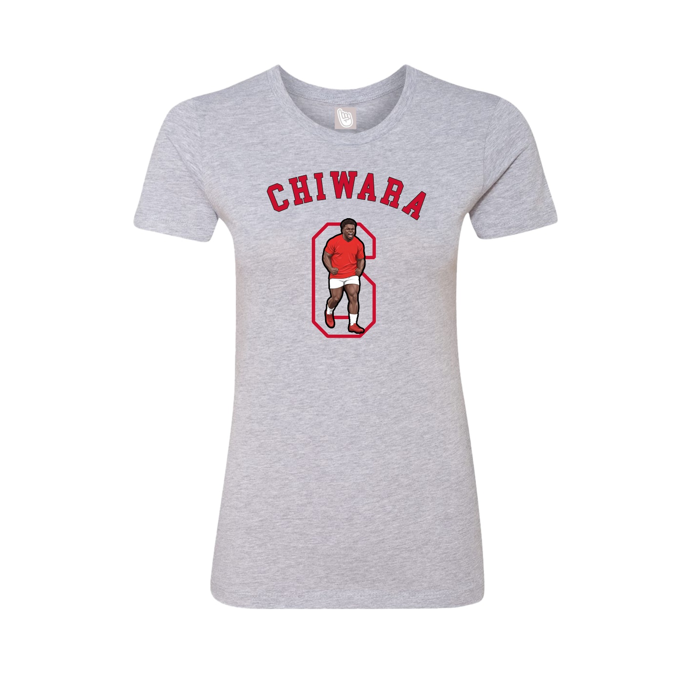 Fitted Women's Tee — Shirsey Arch in Grey