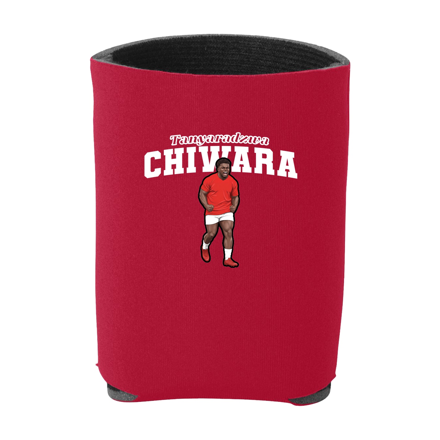 Can Holder — Name Arch in Red
