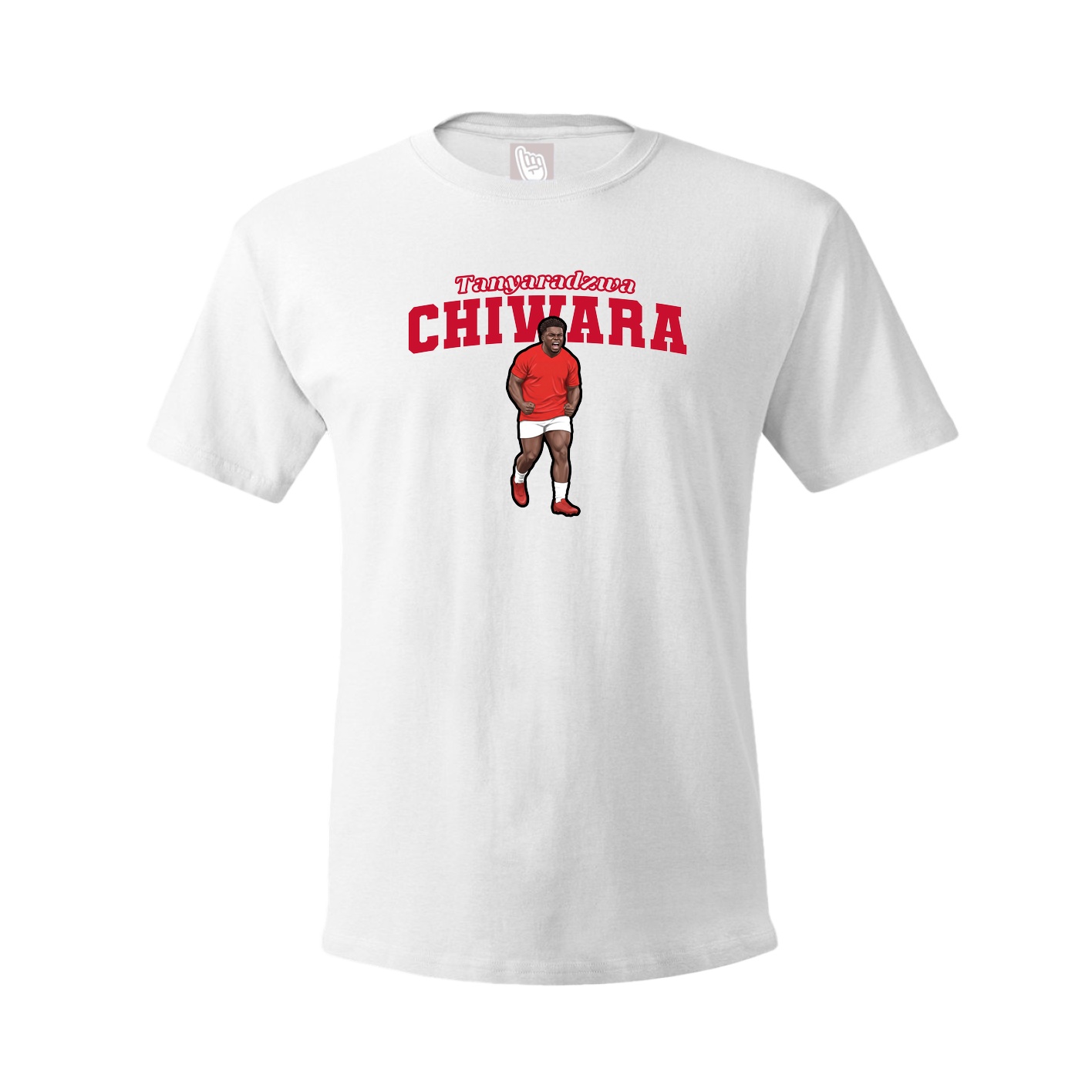Youth Tee — Name Arch in White