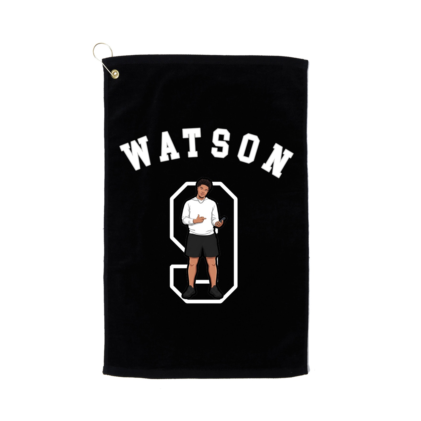Golf Towel — Shirsey Arch in Black