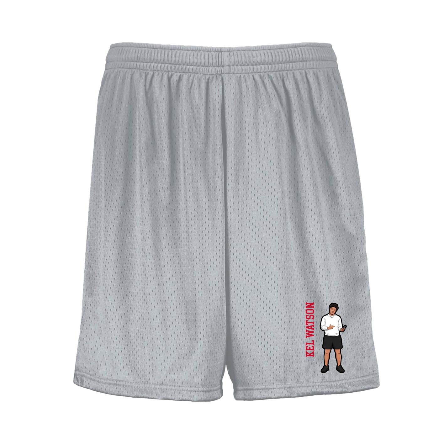 Shorts — Name Vertical in Silver