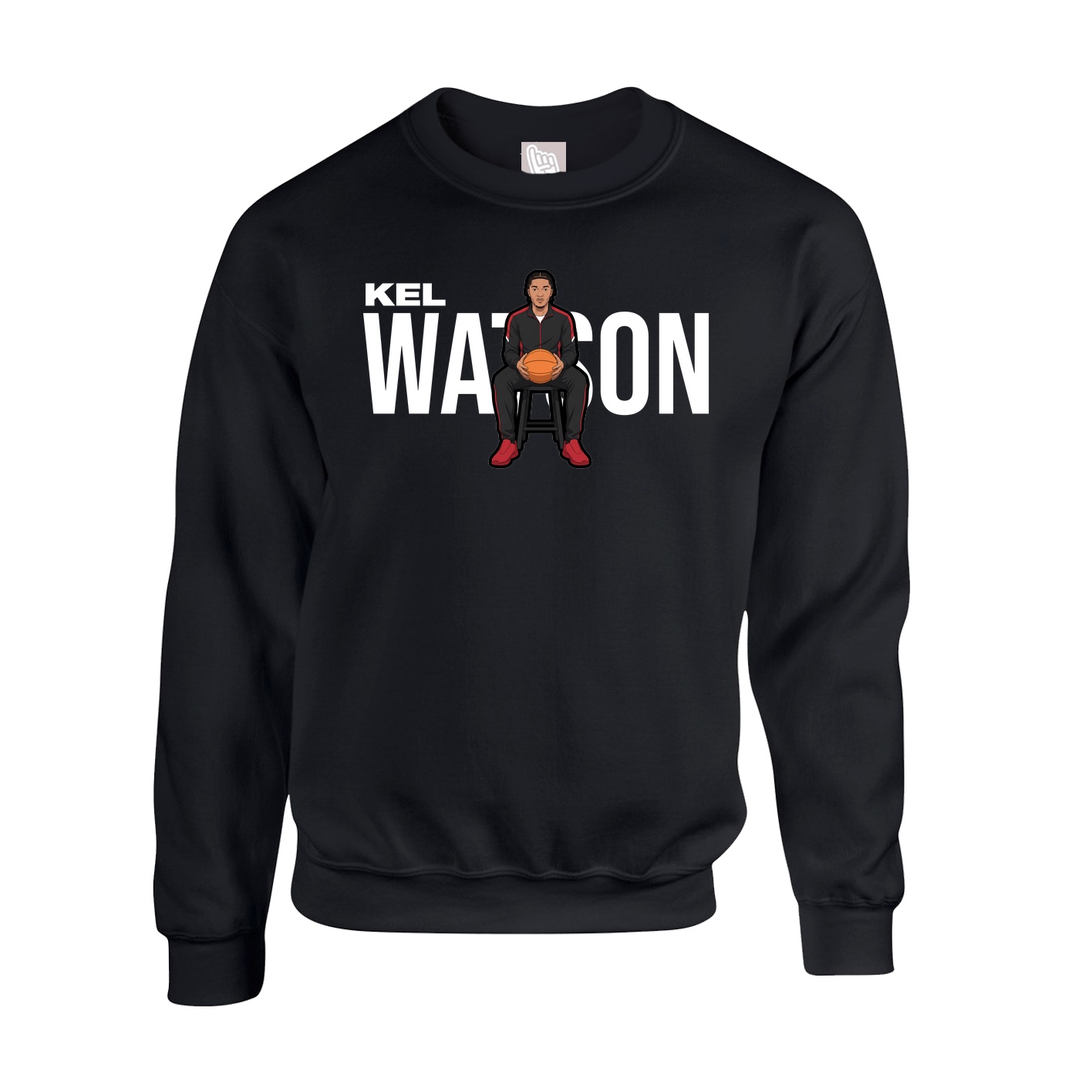 Fleece Crew — Player Name in Black