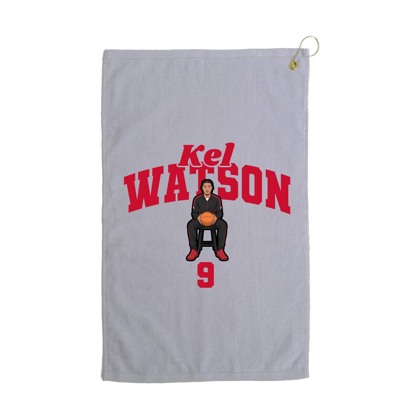 Golf Towel — Signature Arch in Grey