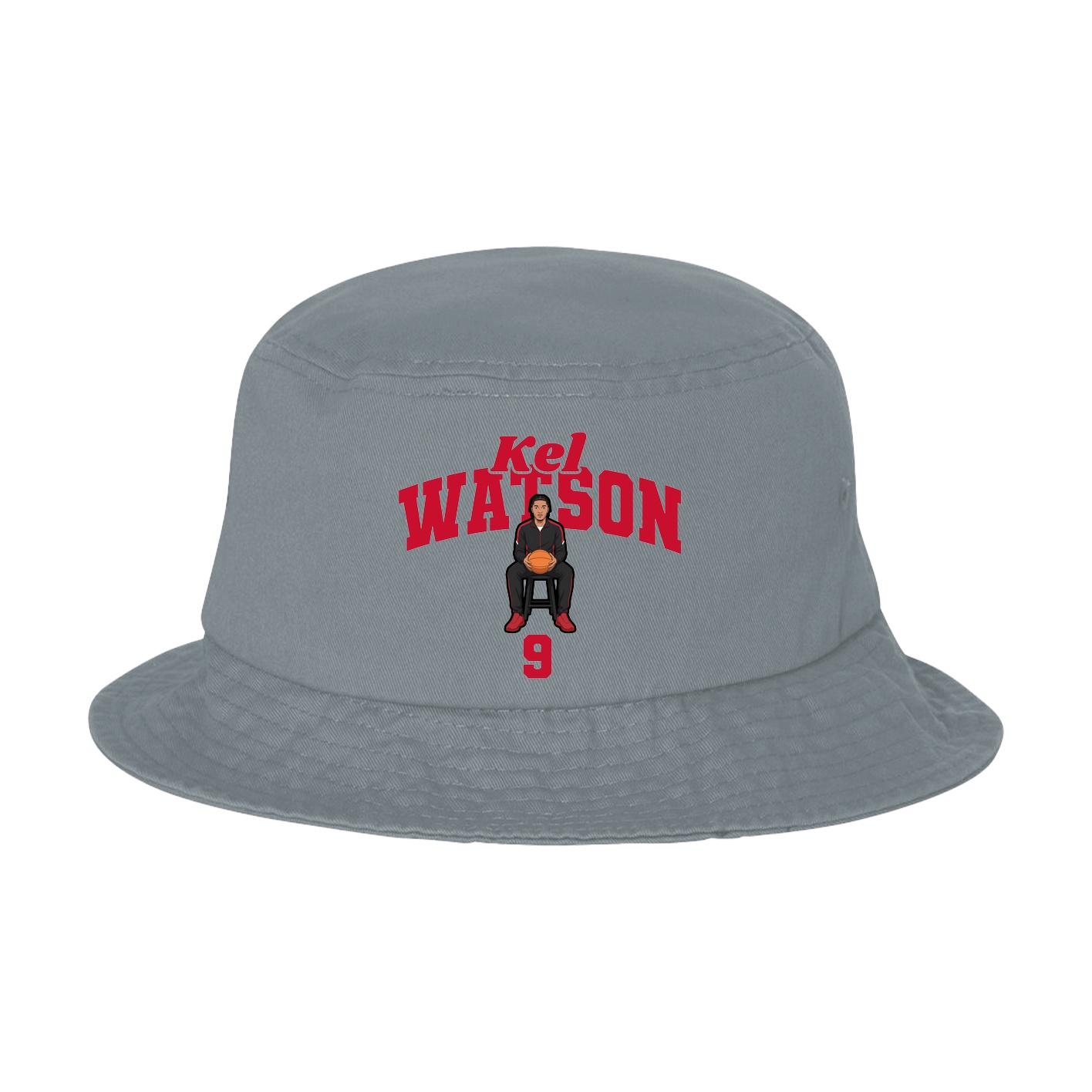 Bucket Cap — Signature Arch in Grey