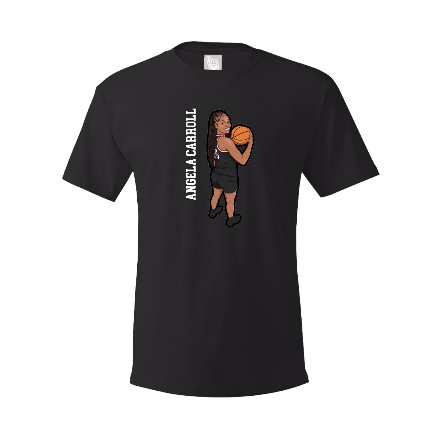 Youth Tee — Name Vertical in Black