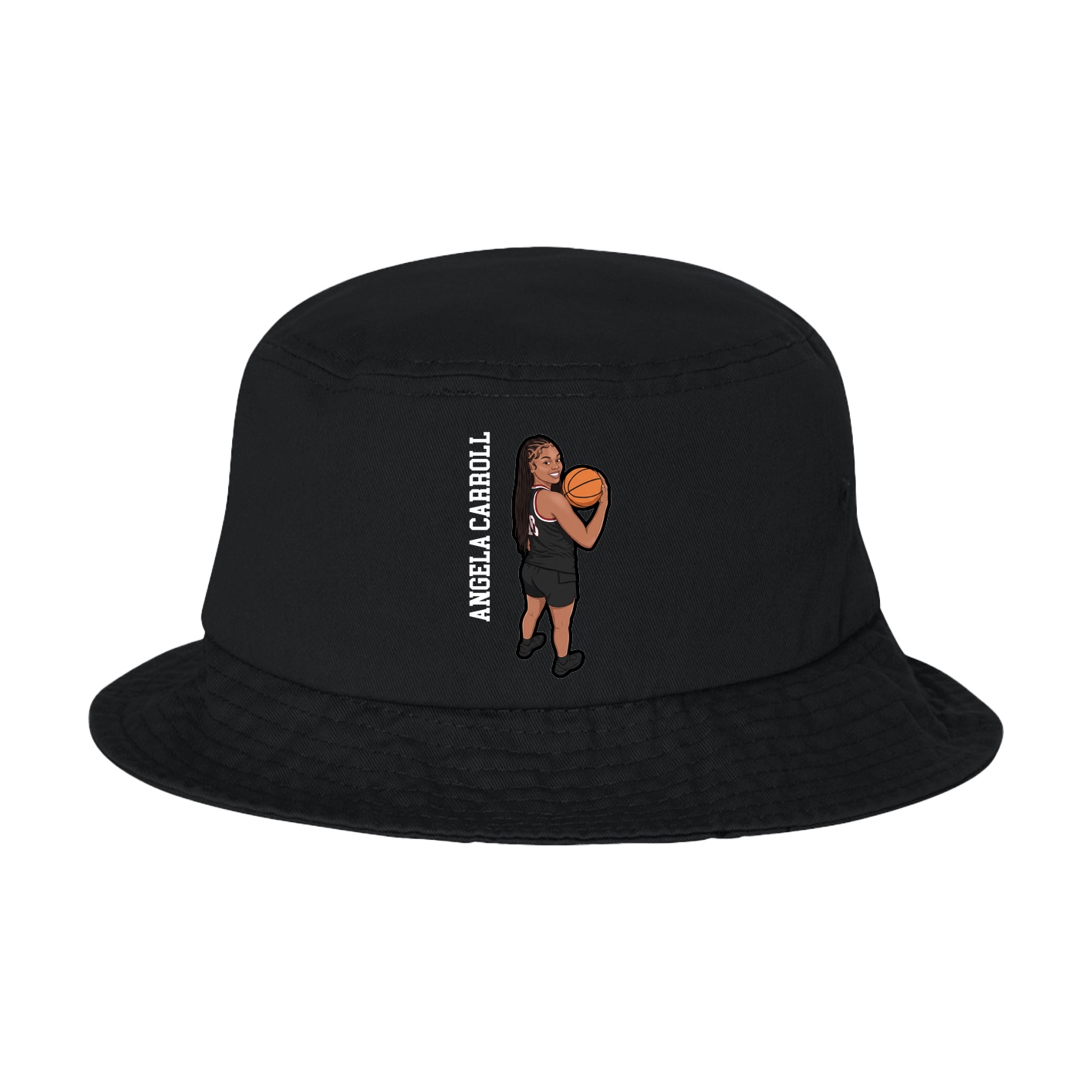 Bucket Cap — Name Vertical in Black