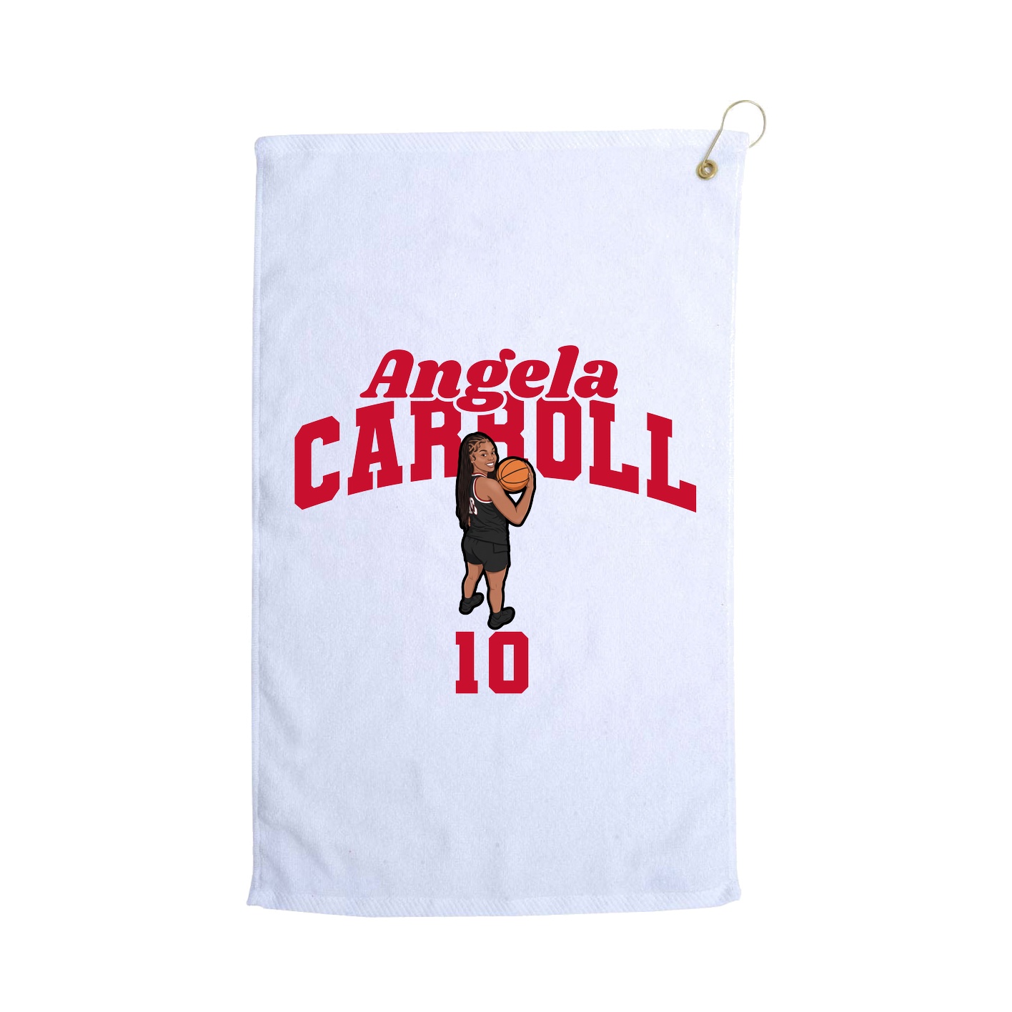 Golf Towel — Signature Arch in White