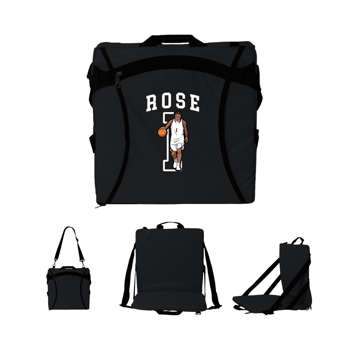 Folding Stadium Seat — Shirsey in Black