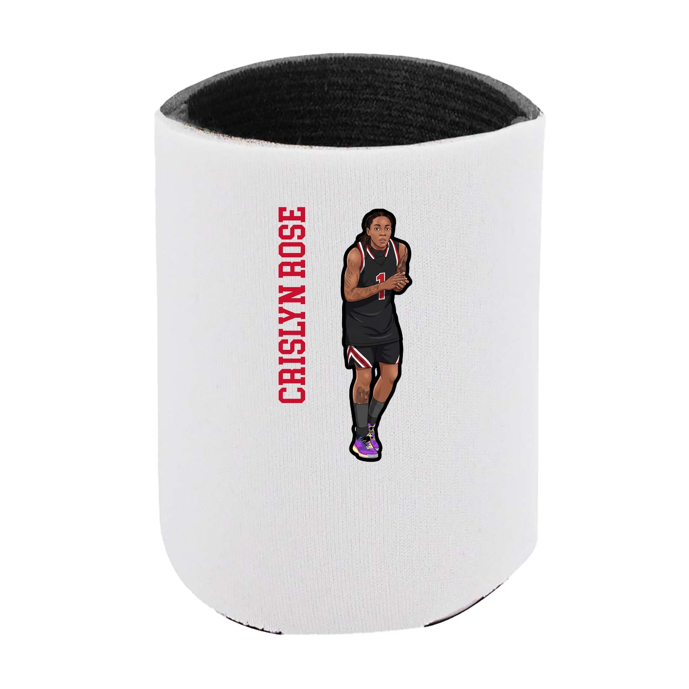Can Holder — Name Vertical in White