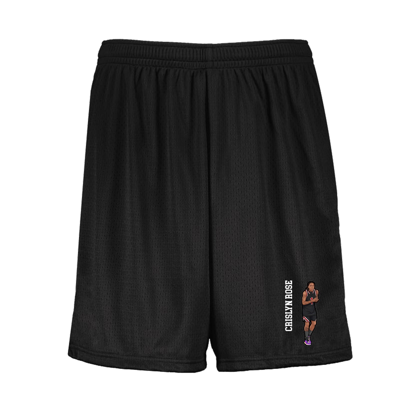 Shorts — Name Vertical in Black