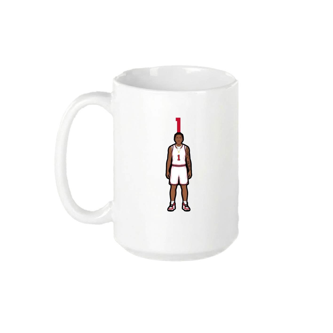 15oz Coffee Mug — Number Top in White