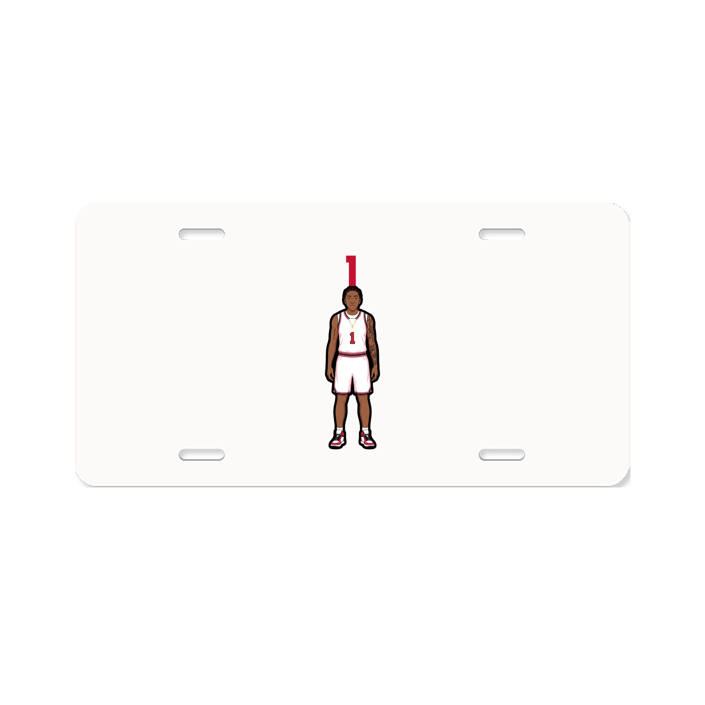 License Plate — Number Top in Classic