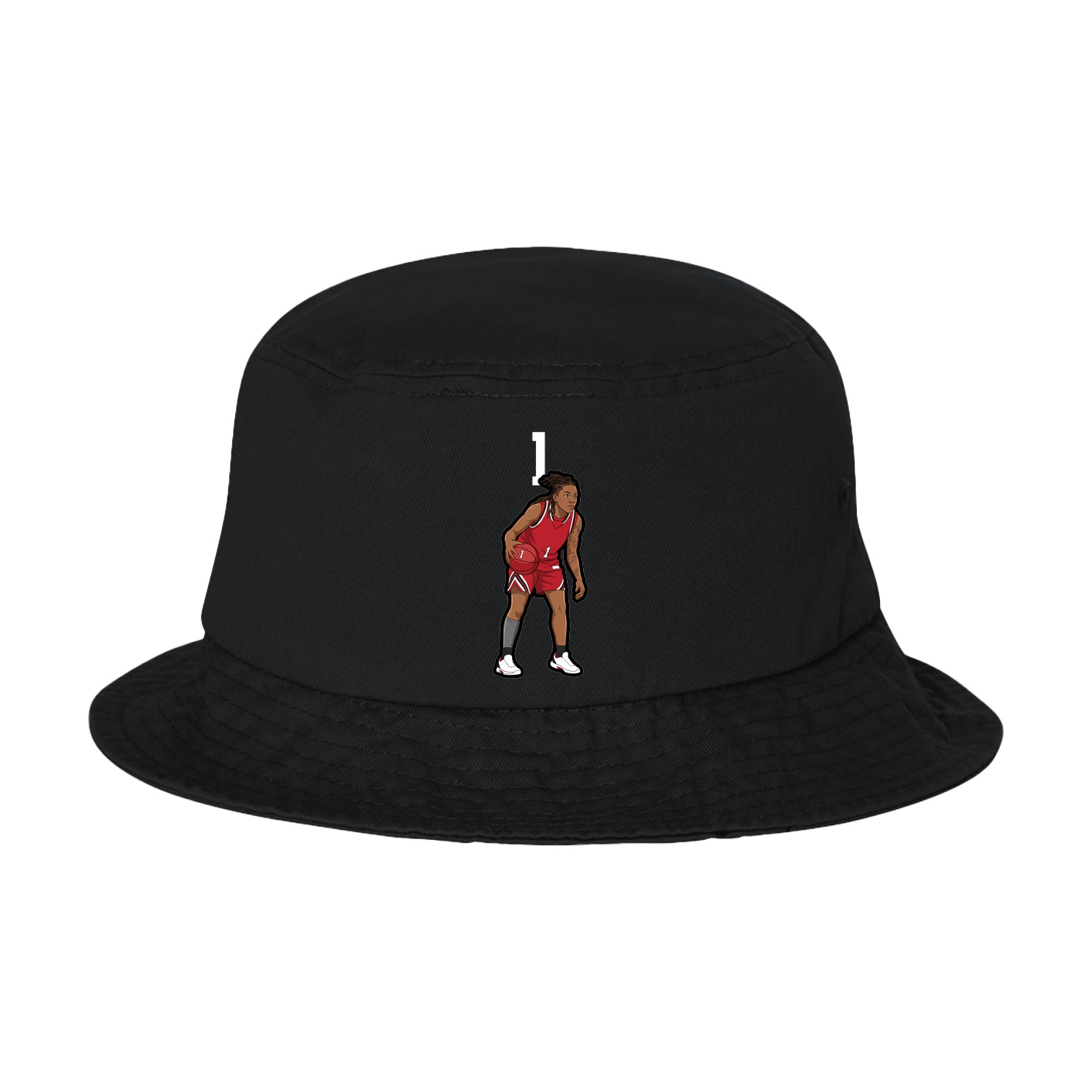 Bucket Cap — Number Top in Black