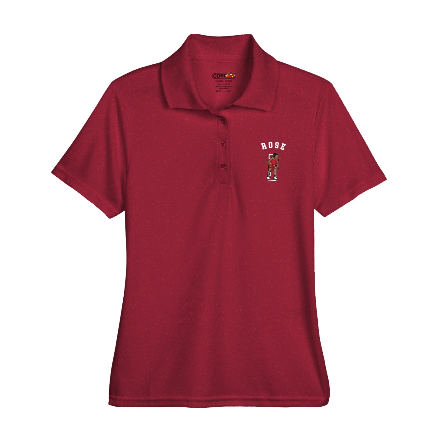 Womens Performance Polo — Shirsey Arch in Red