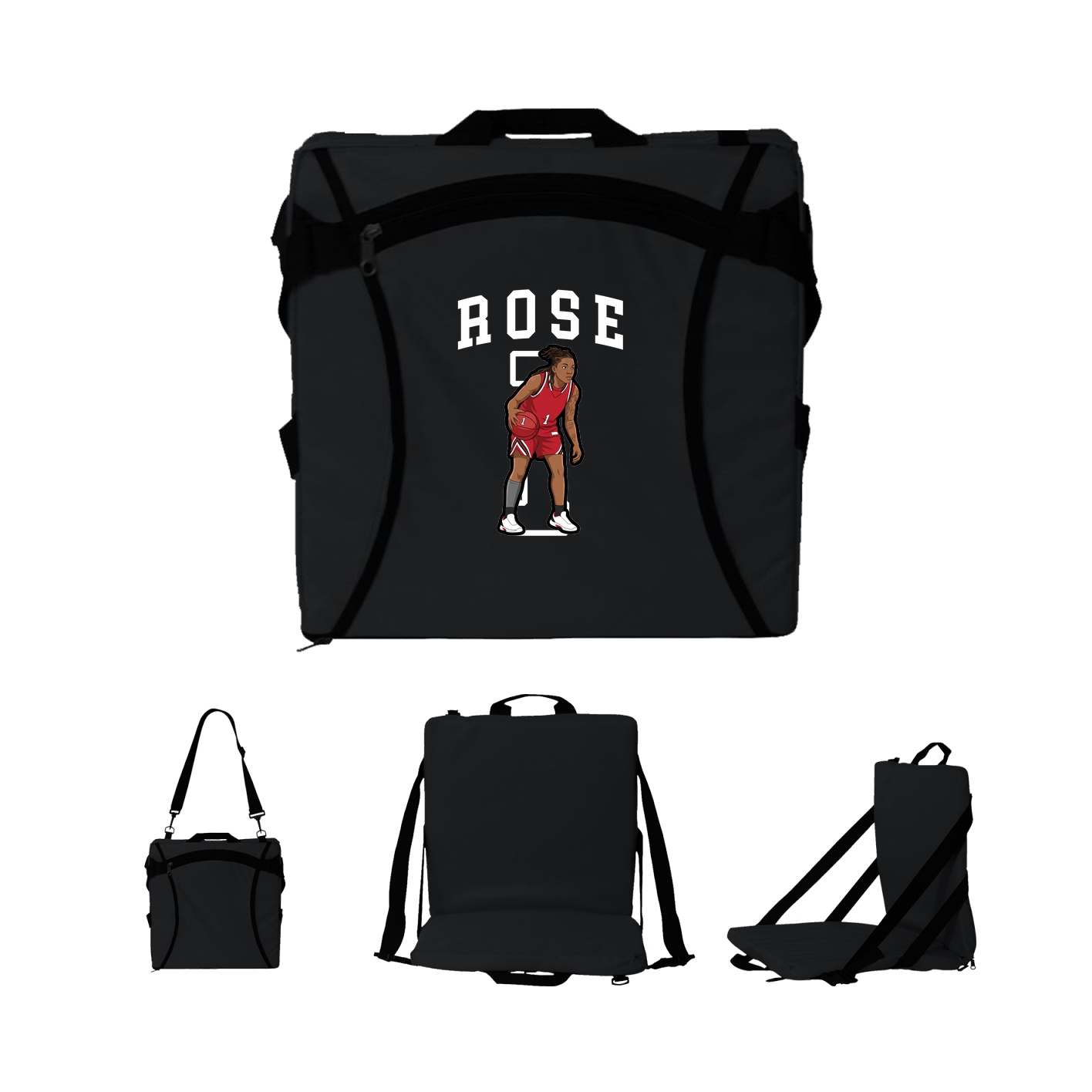 Folding Stadium Seat — Shirsey in Black