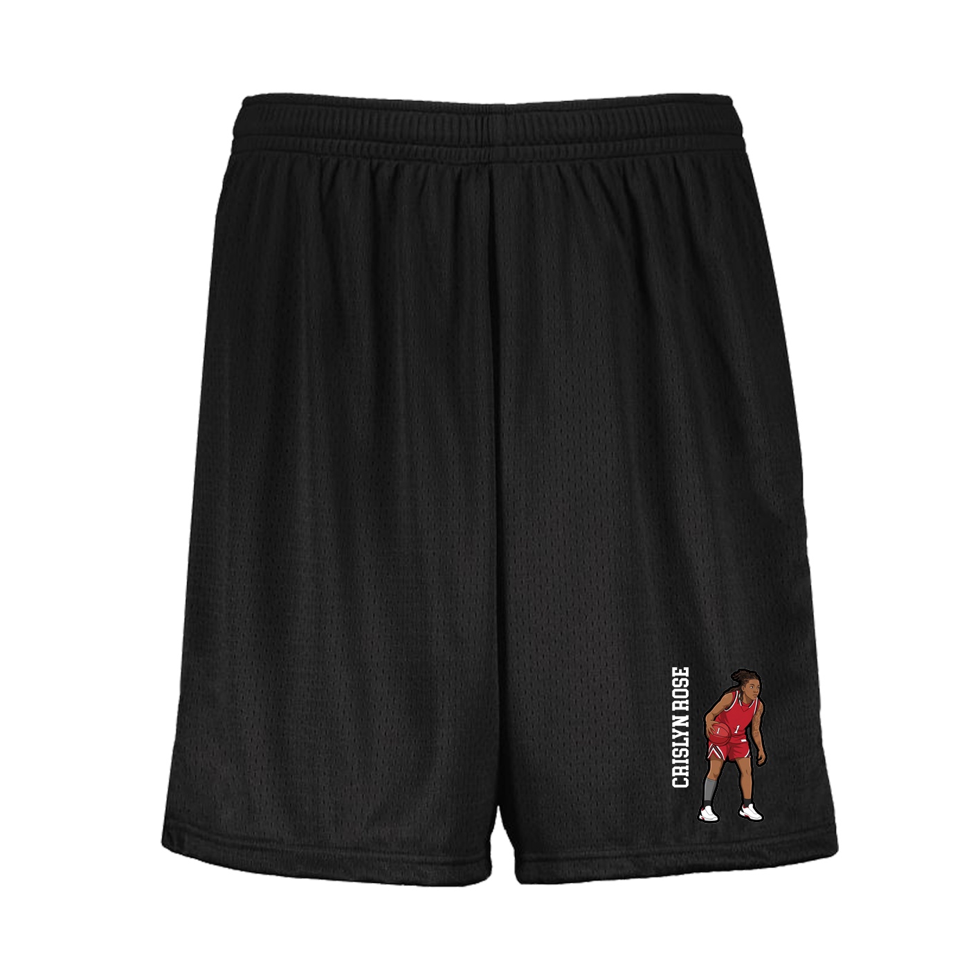 Shorts — Name Vertical in Black