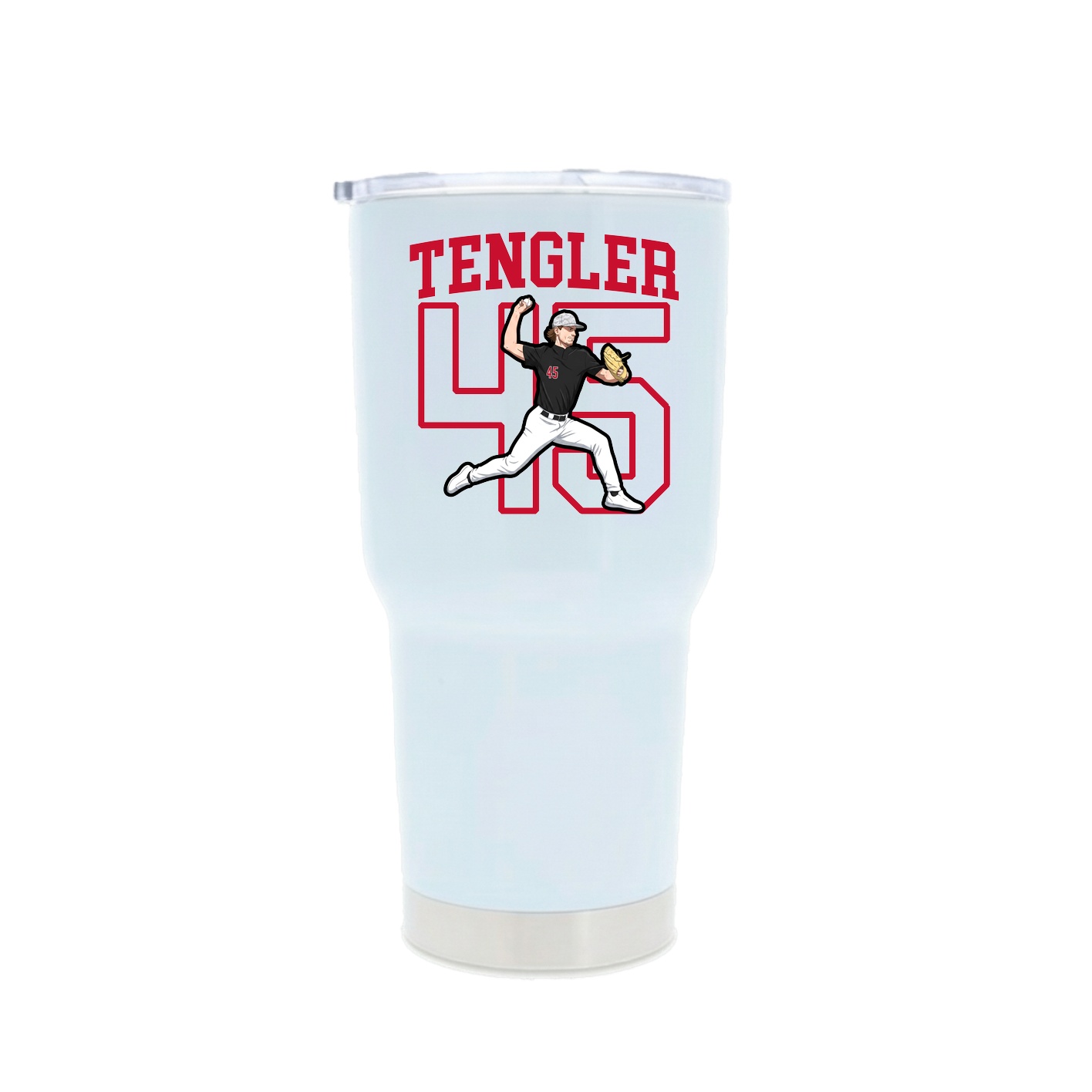 30oz Stainless Steel Tumbler — Shirsey in White