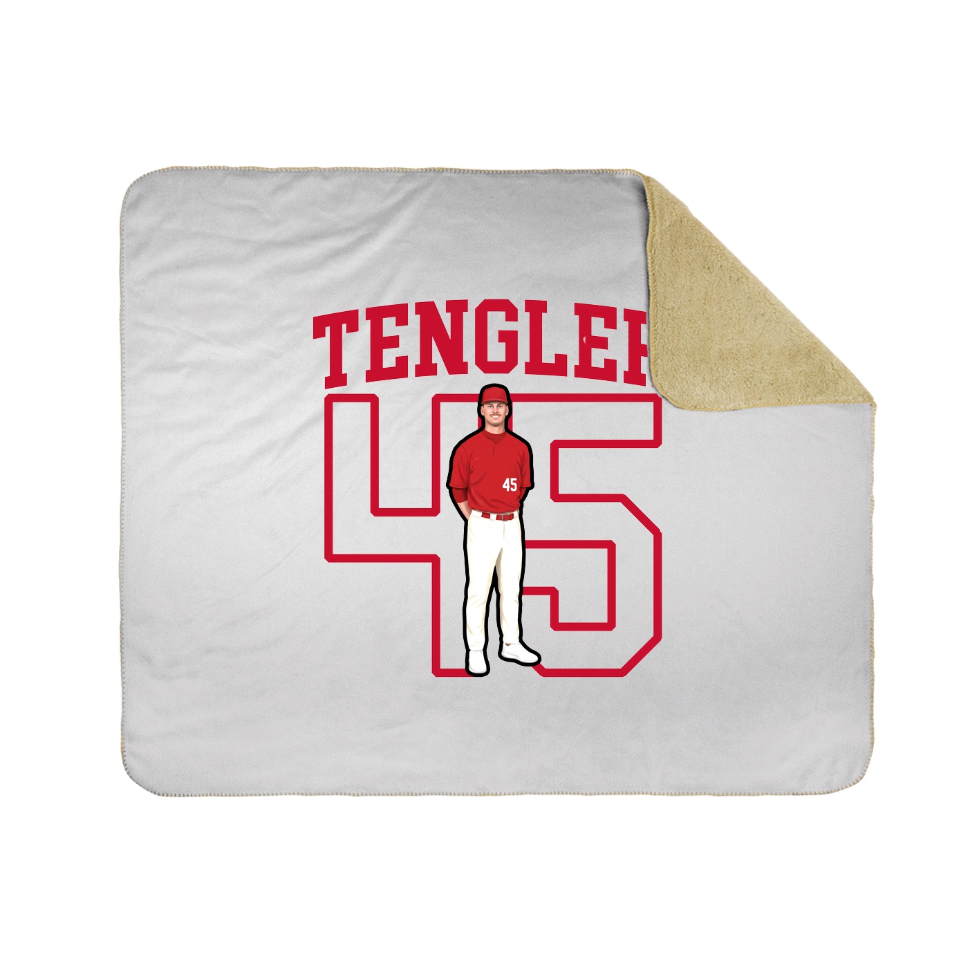 50x60 Sherpa Lined Throw Blanket