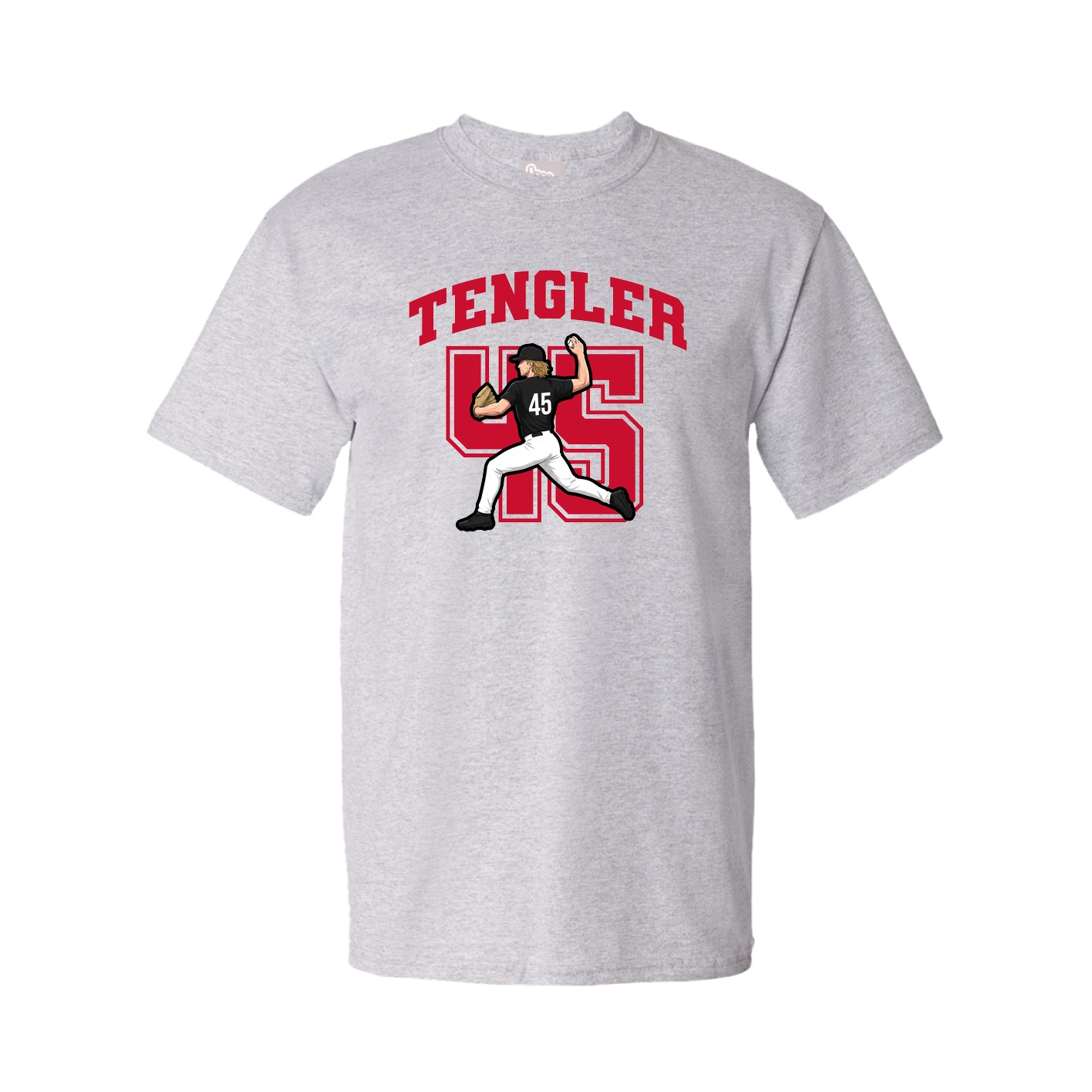 Youth Tee — Number in Grey