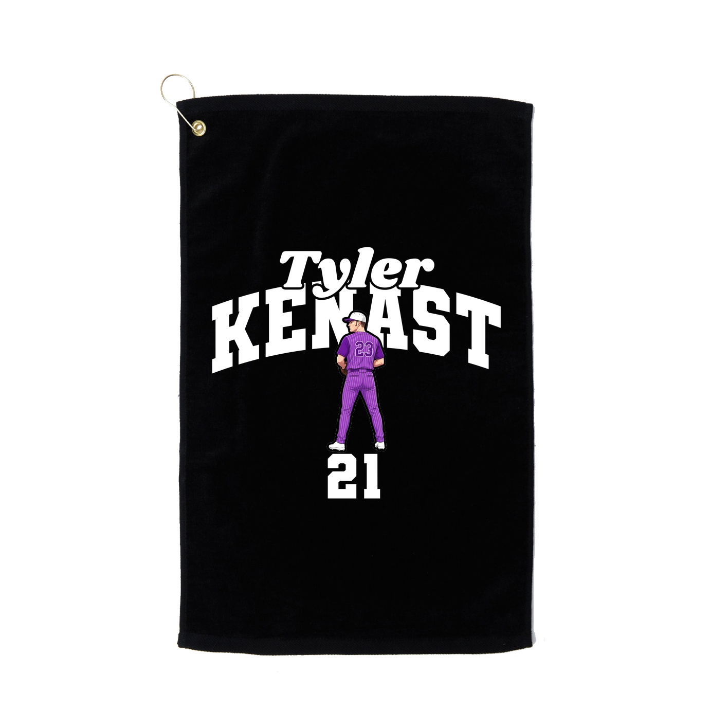 Golf Towel — Signature Arch in Black