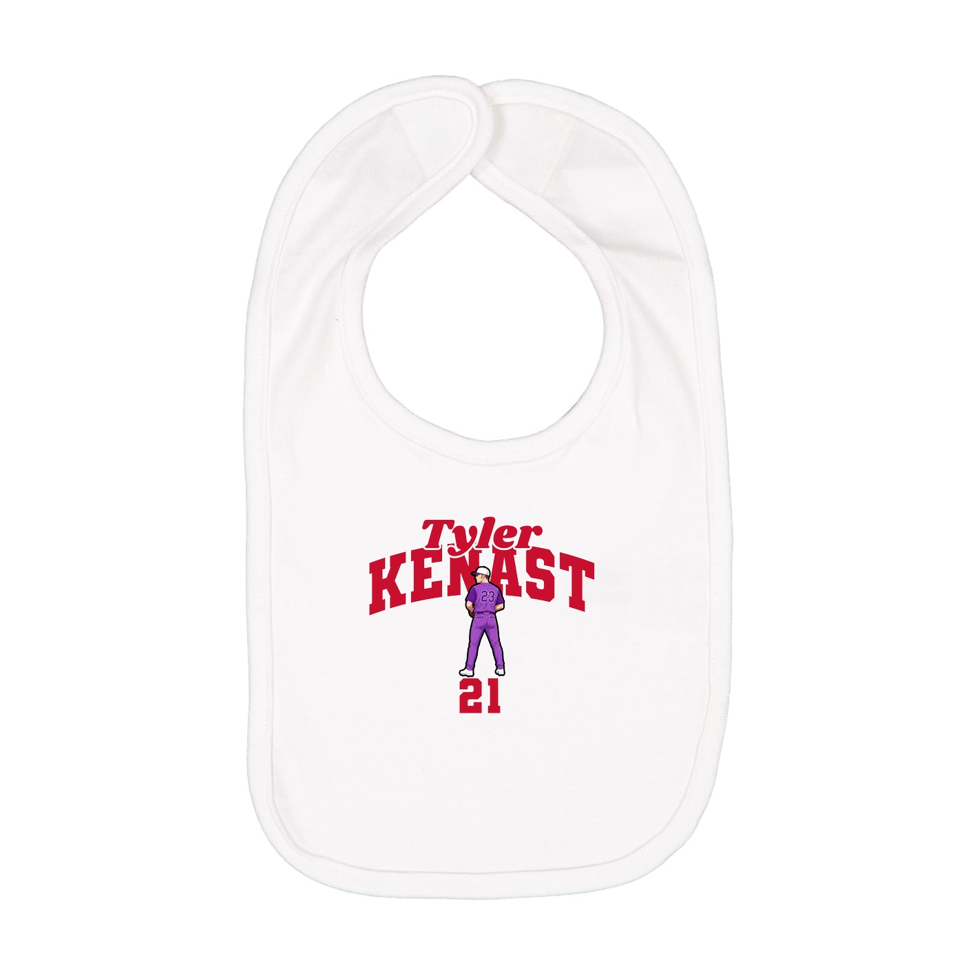 Infant Bib — Signature Arch in White