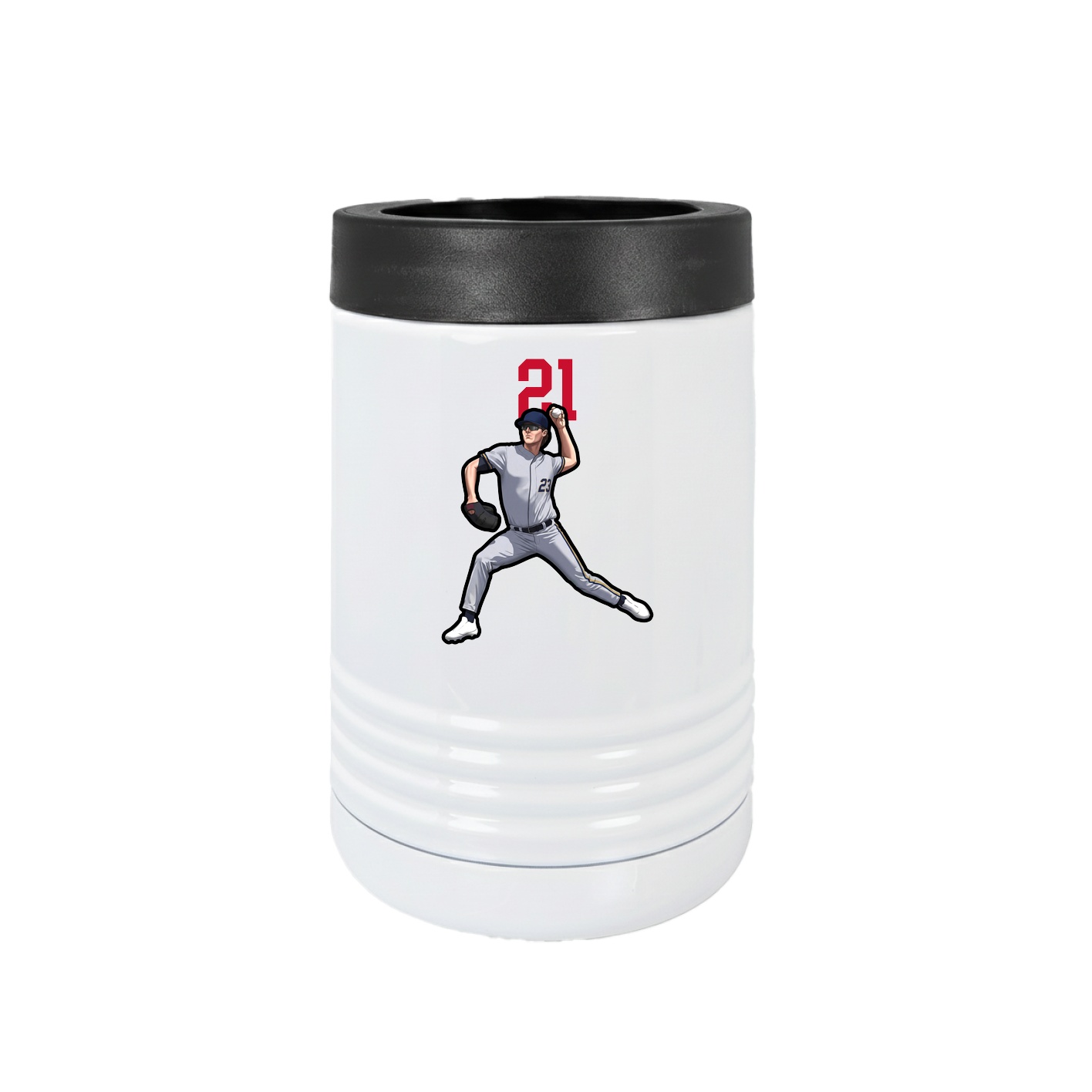 Beverage Holder — Number Top in White