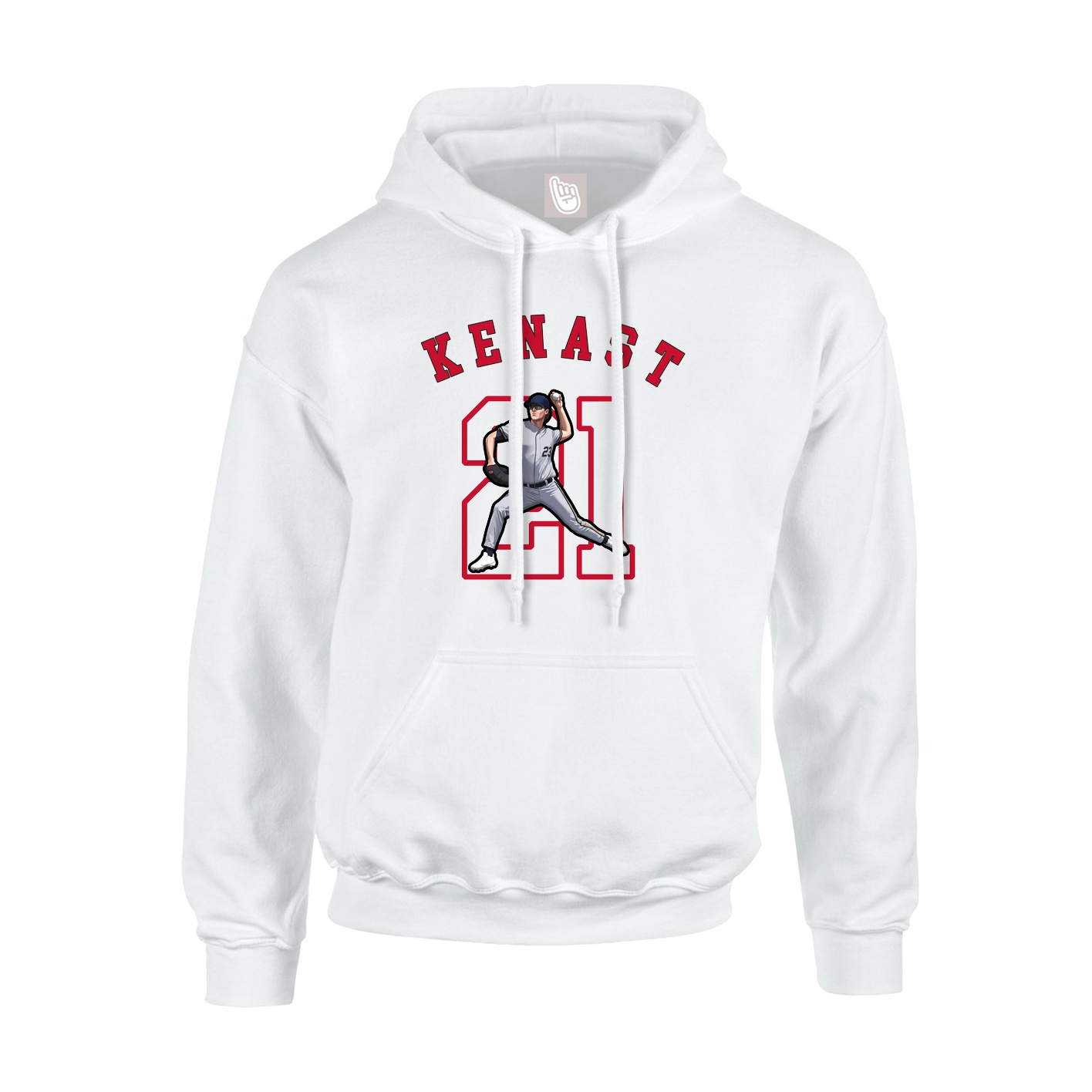 Youth Hoodie — Shirsey Arch in White