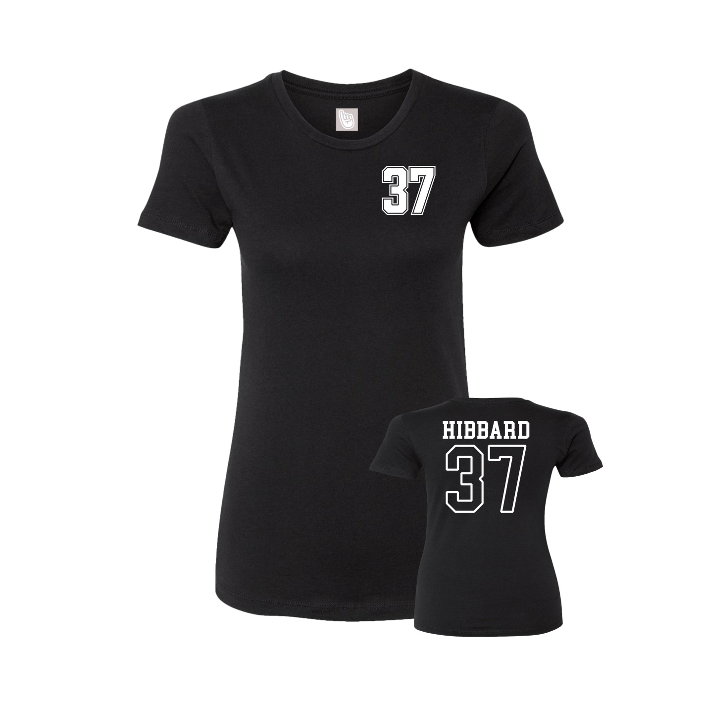 Womens Tee — Chest Back in Black