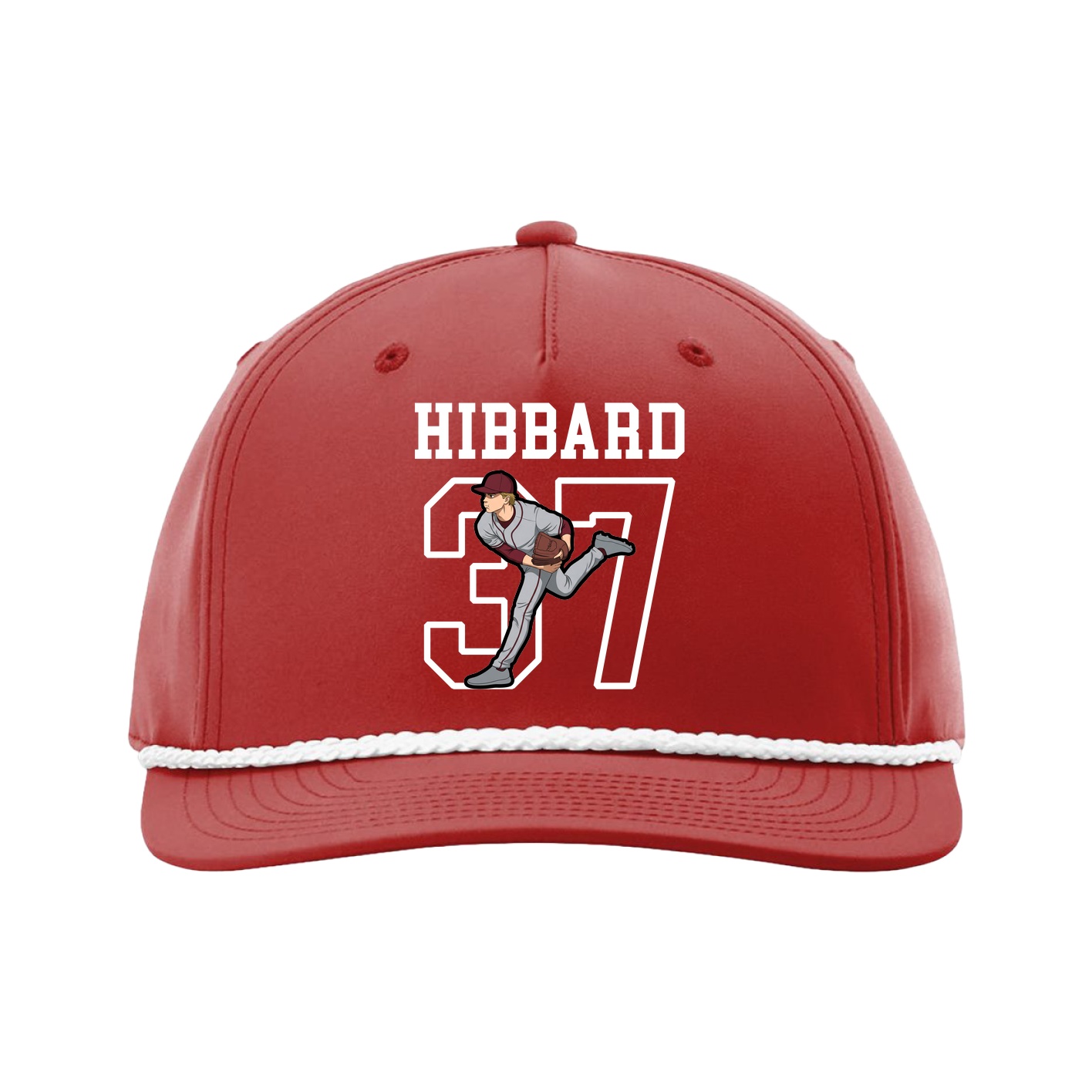 Five-Panel Classic Rope Cap — Shirsey in Red
