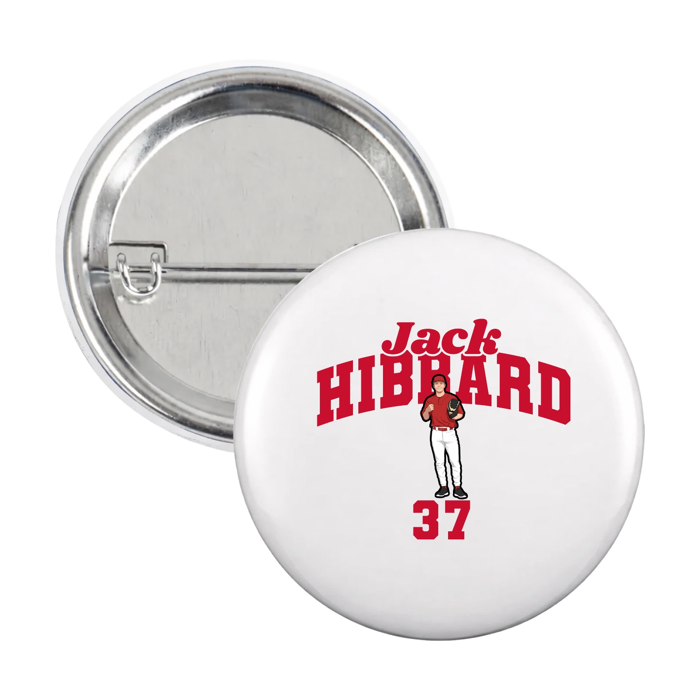 Game Day Button — Signature Arch in White