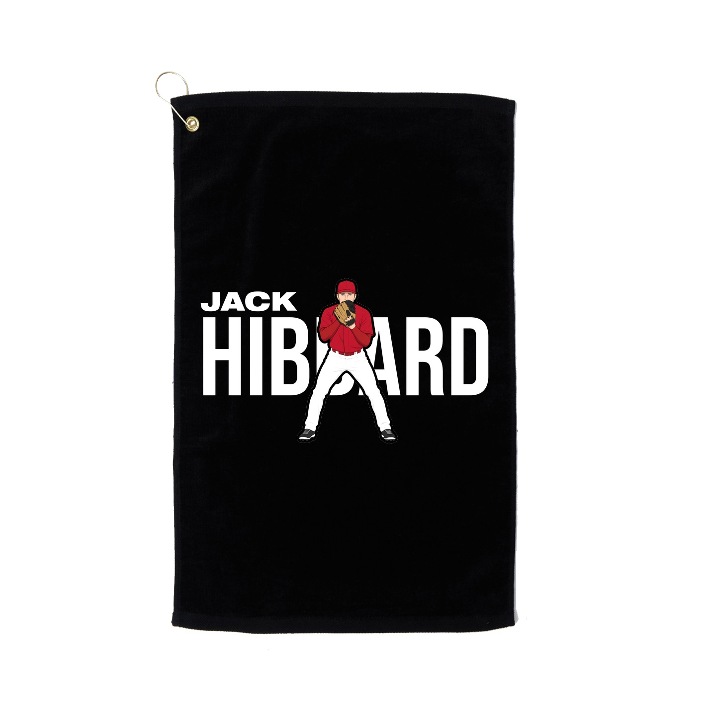 Golf Towel — Player Name in Black