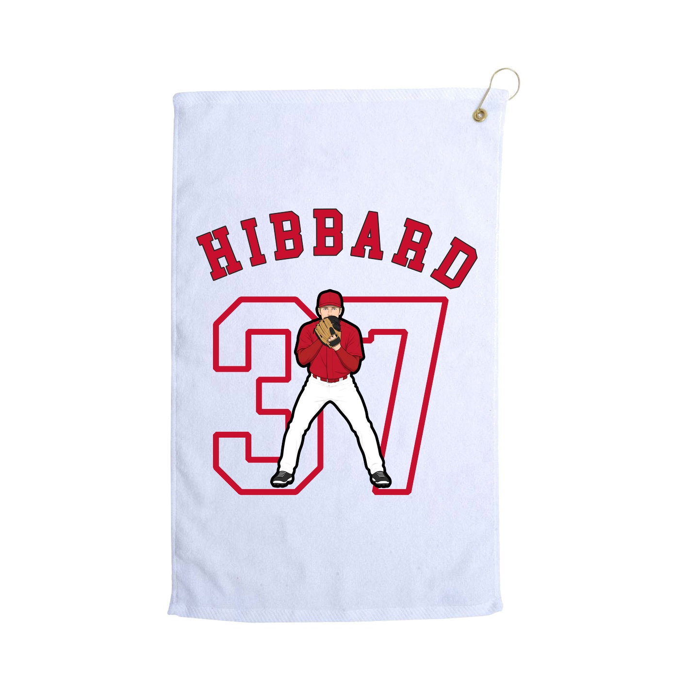 Golf Towel — Shirsey Arch in White