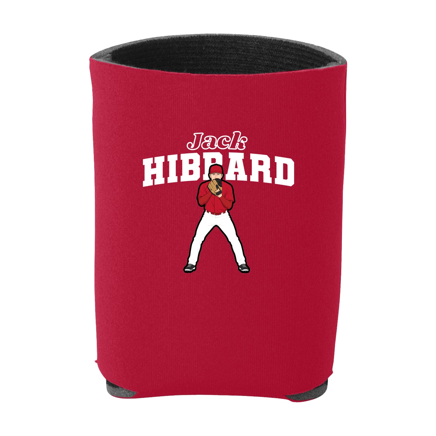 Can Holder — Name Arch in Red