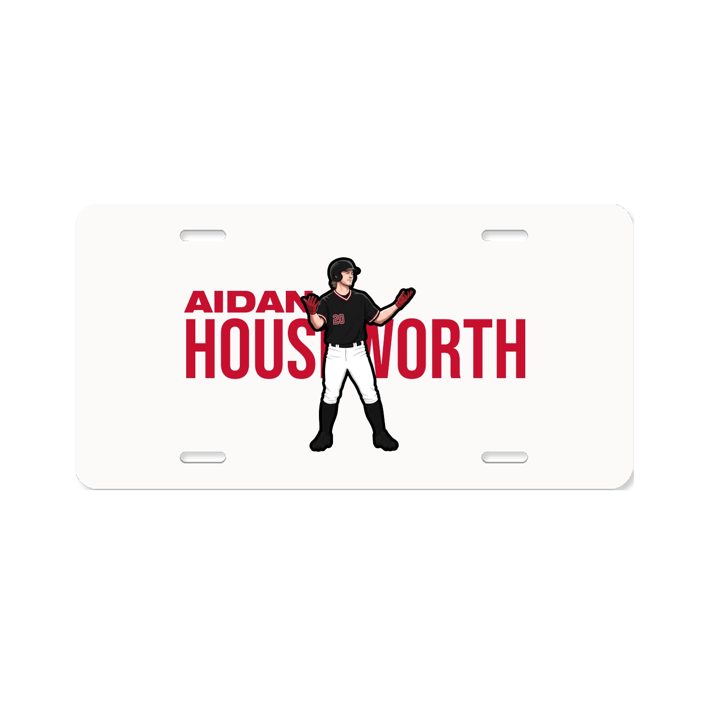 License Plate — Player Name in Classic