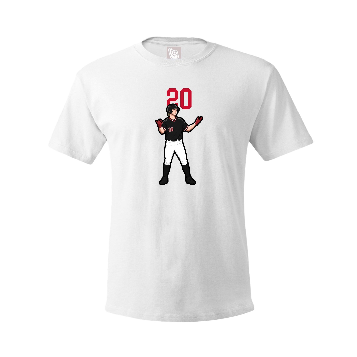 Tee — Number Top in White