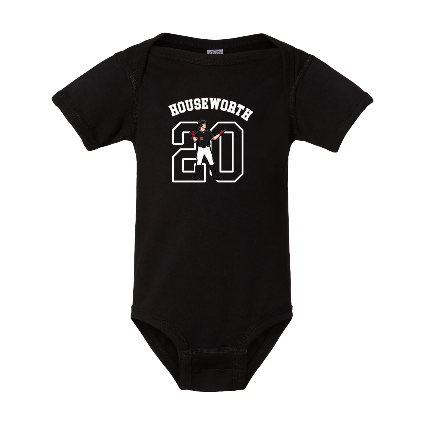 Baby Onesie — Shirsey Arch in Black