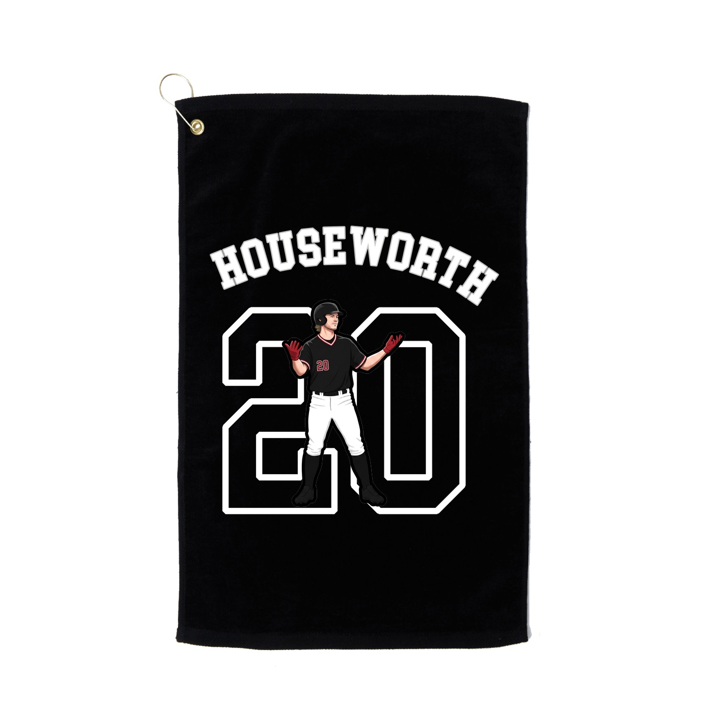 Golf Towel — Shirsey Arch in Black