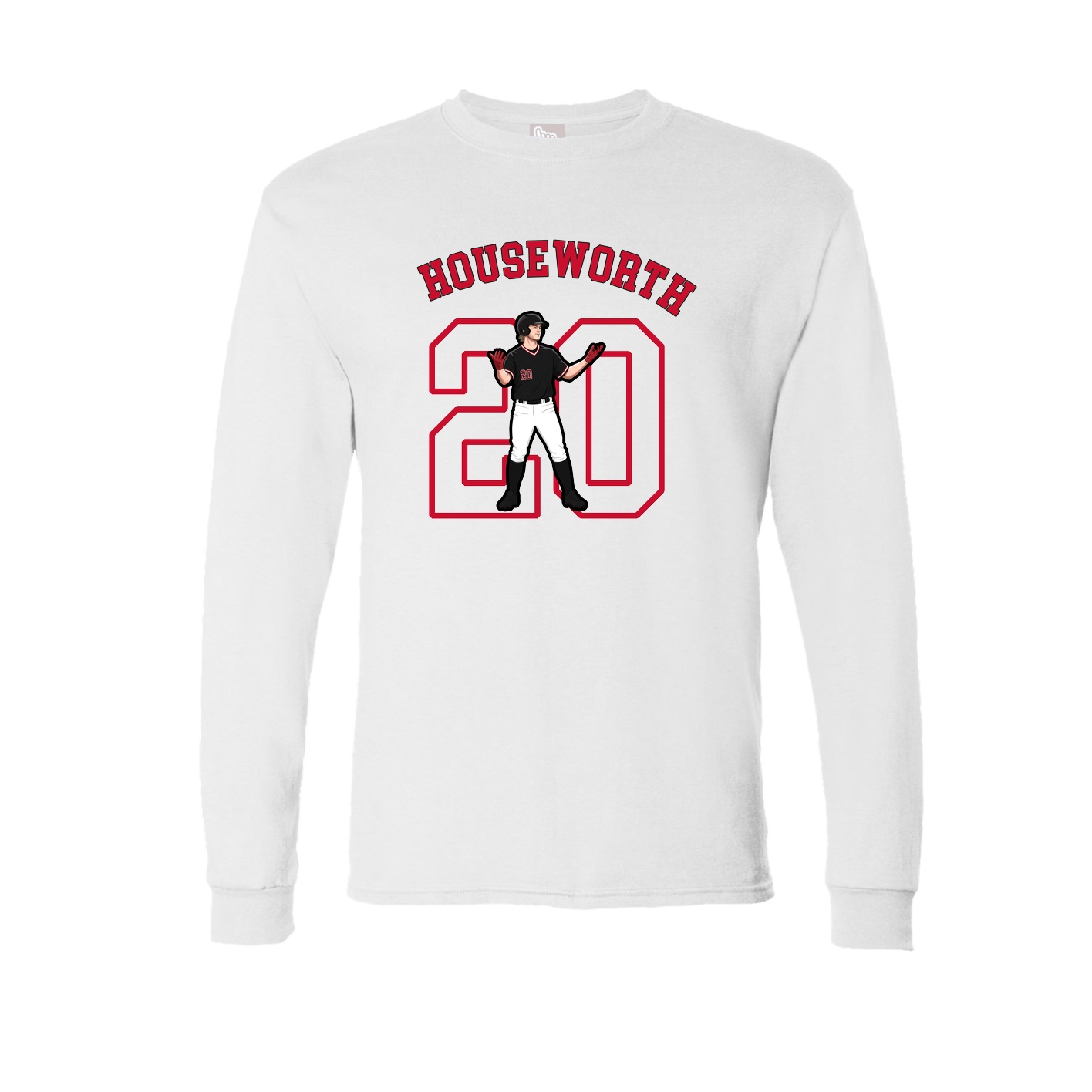 Long Sleeve Tee — Shirsey Arch in White