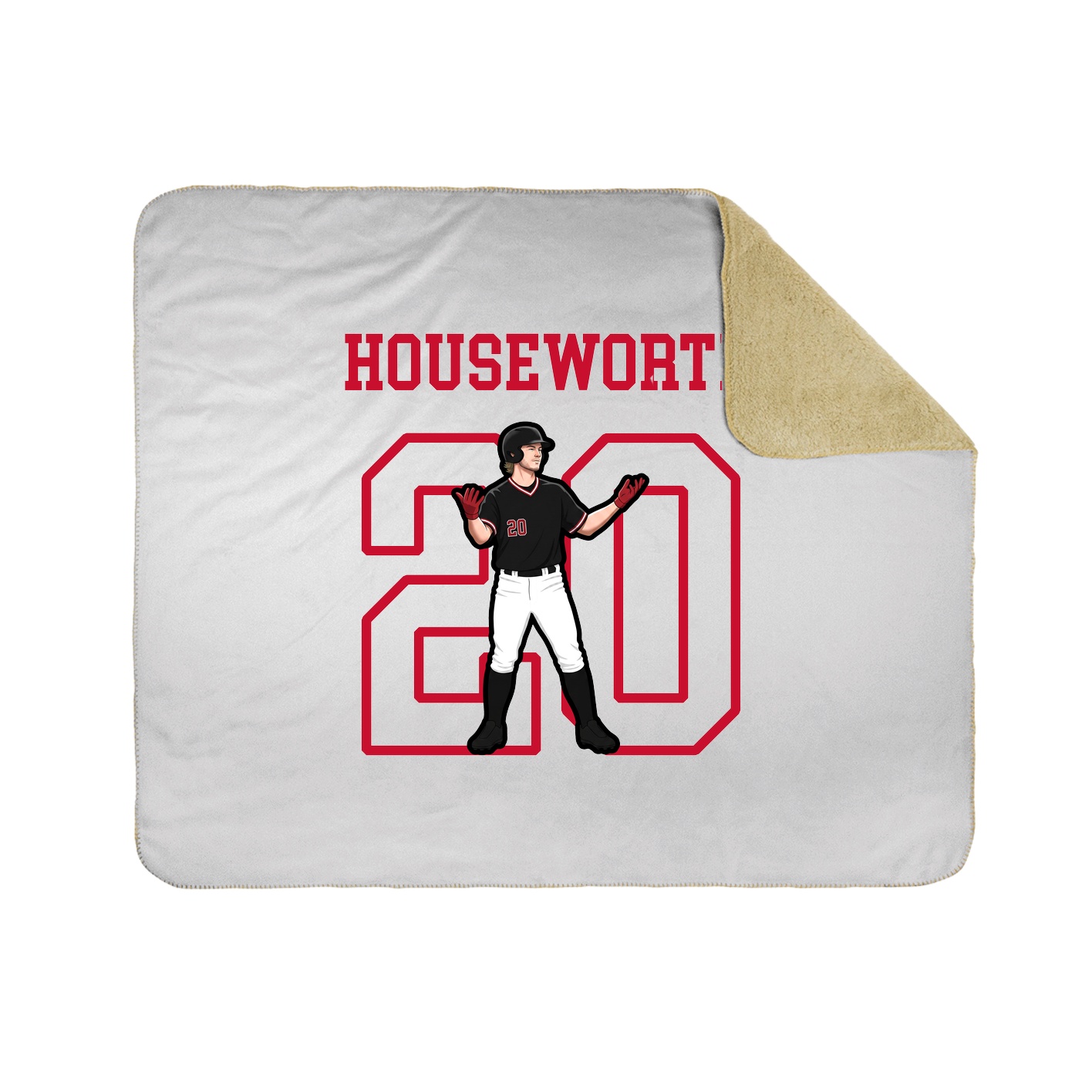 Throw Blanket — Shirsey in White