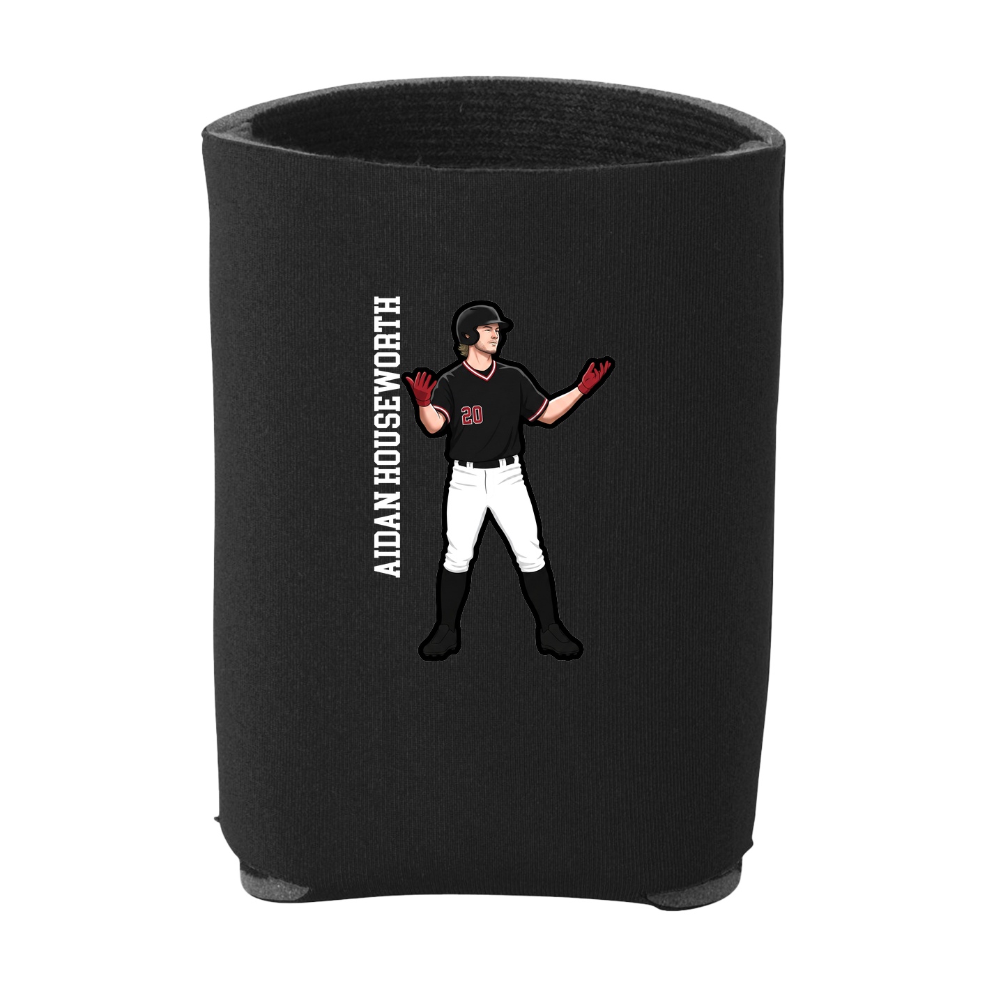 Can Holder — Name Vertical in Black