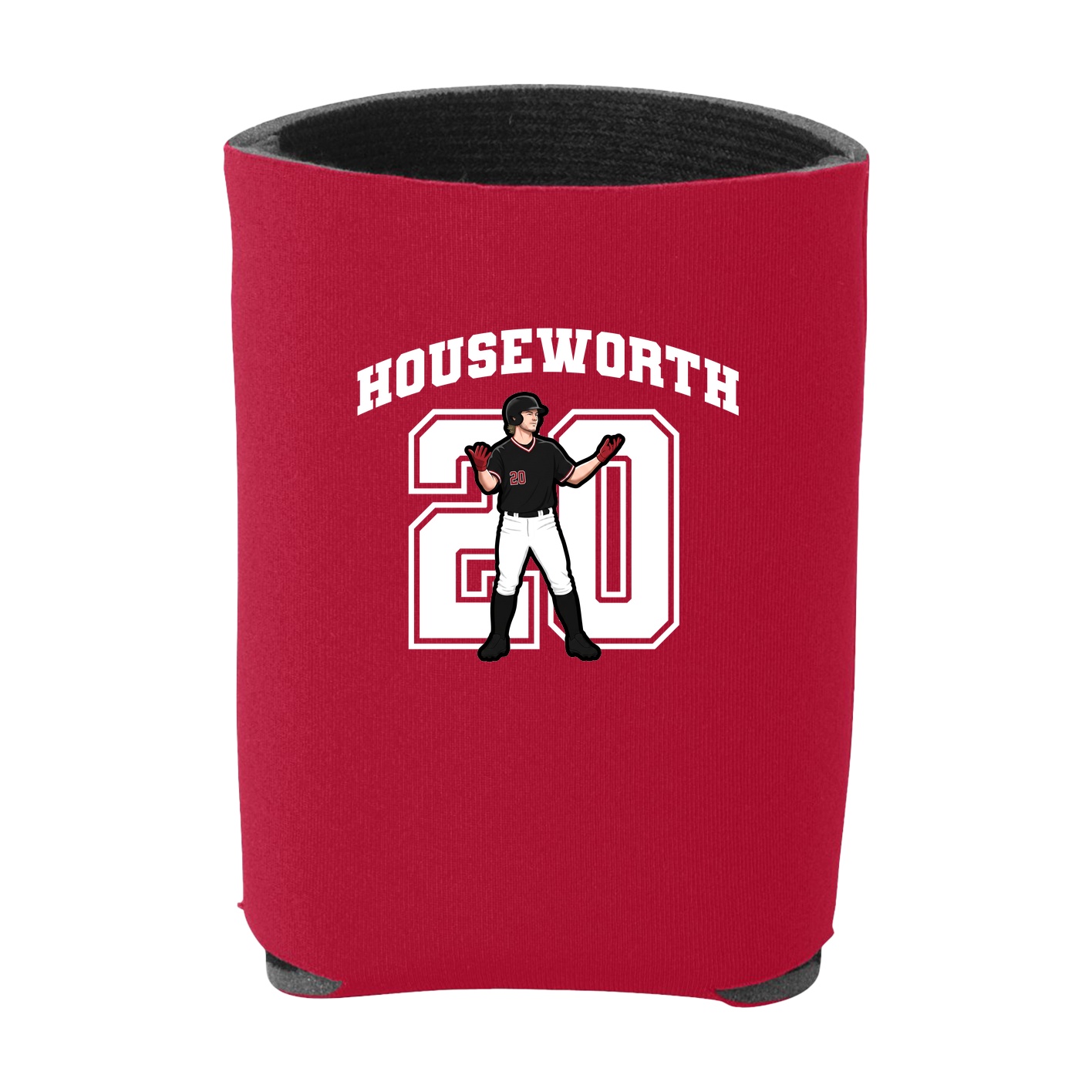 Can Holder — Number in Red