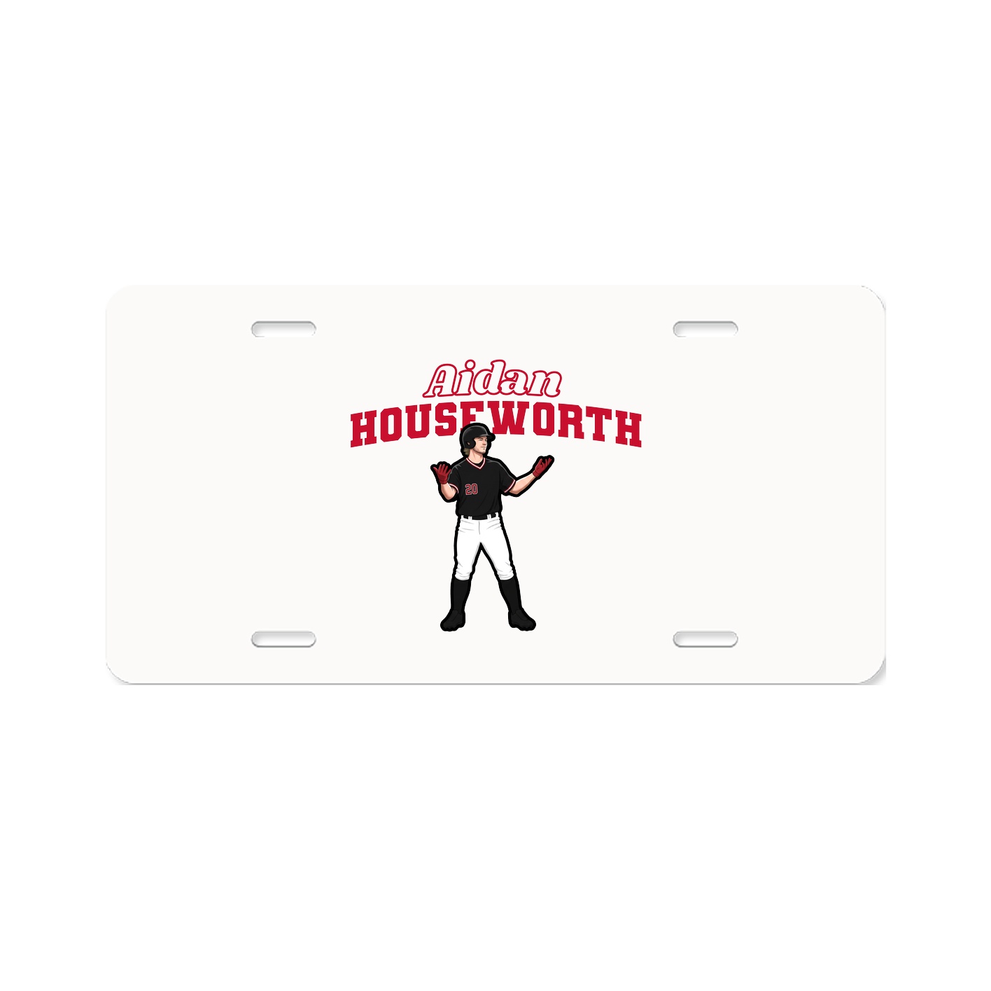 License Plate — Name Arch in Classic