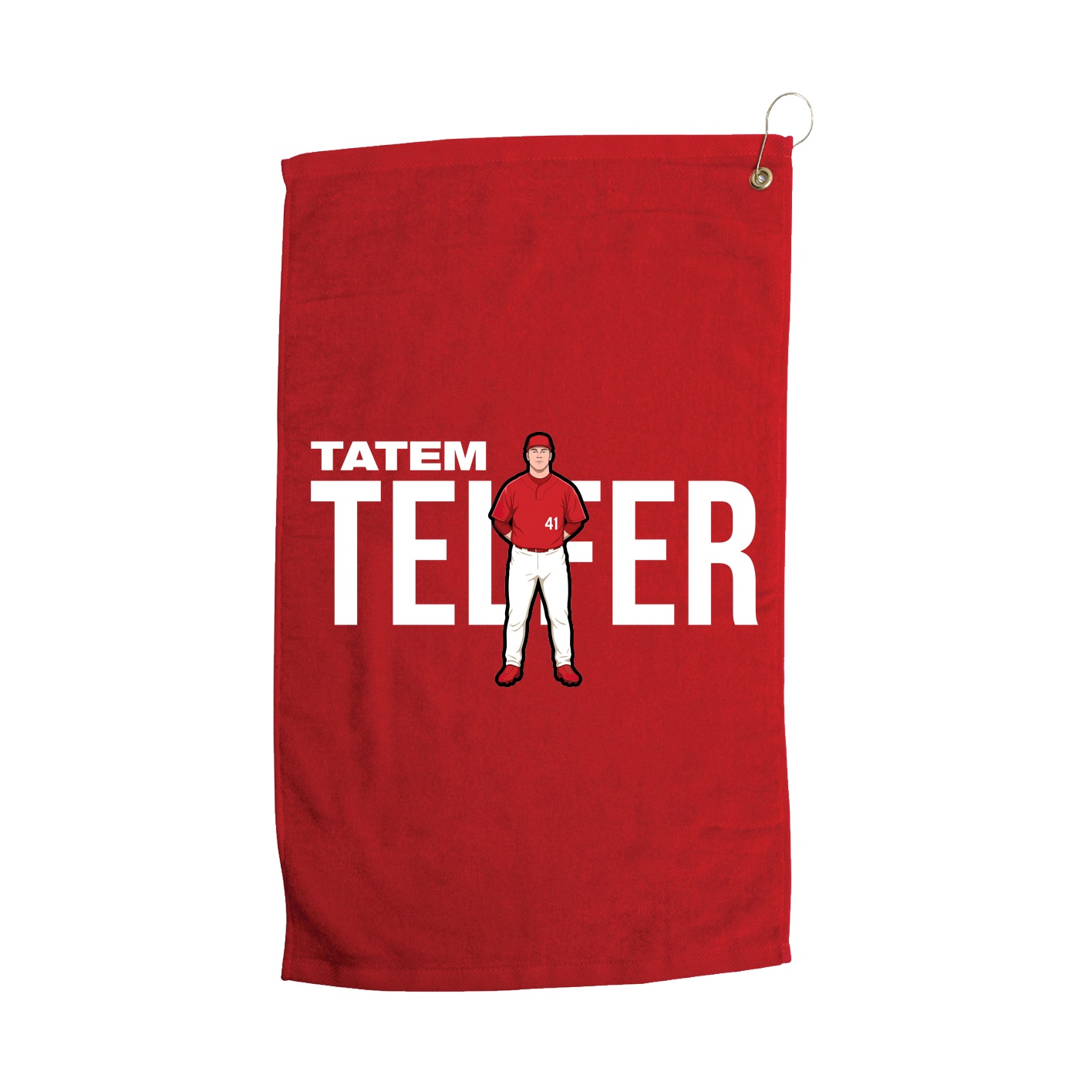 Golf Towel — Player Name in Red