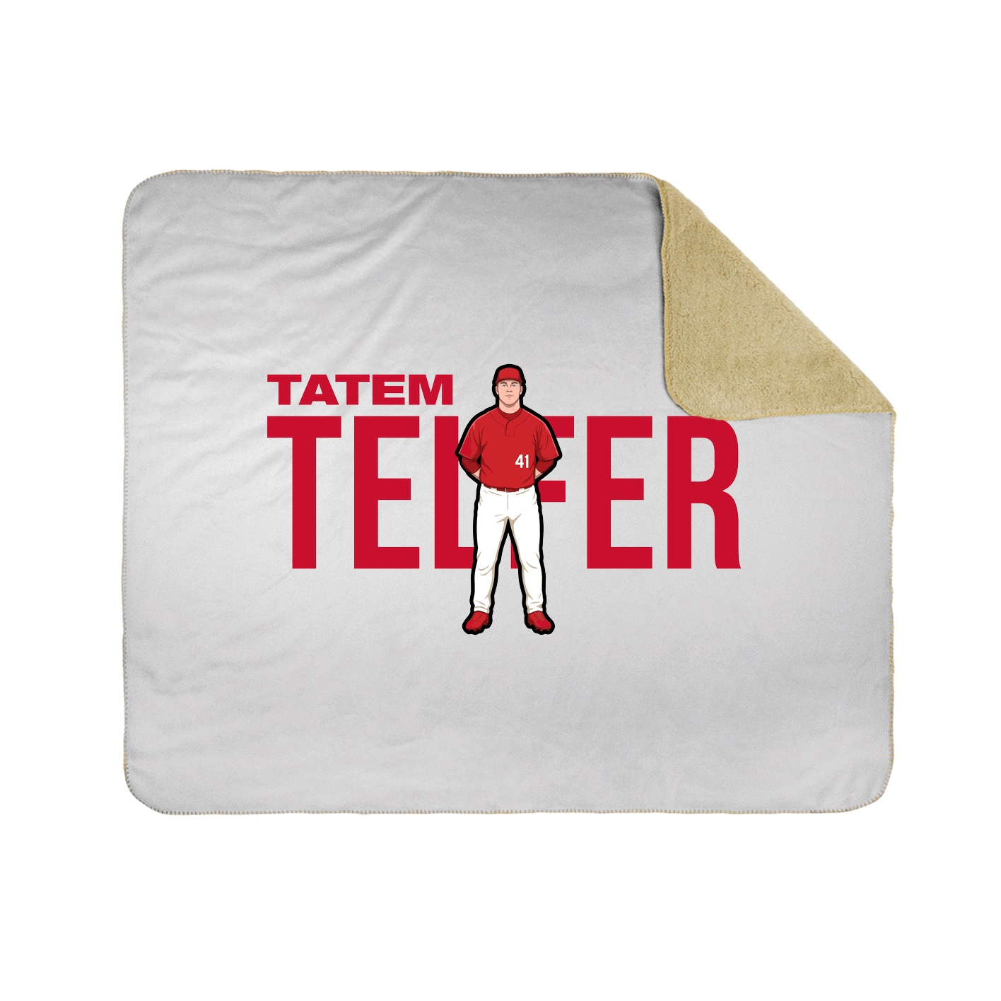 Throw Blanket — Player Name in White