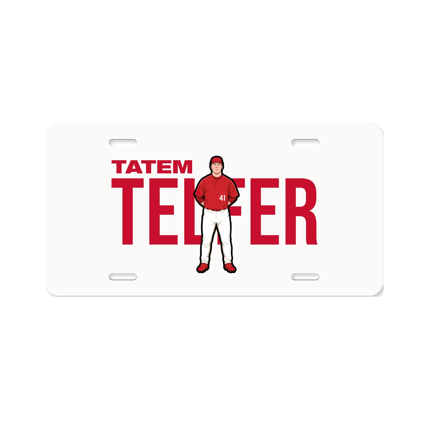 License Plate — Player Name in Classic