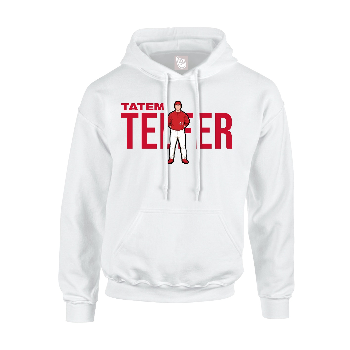 Hoodie — Player Name in White