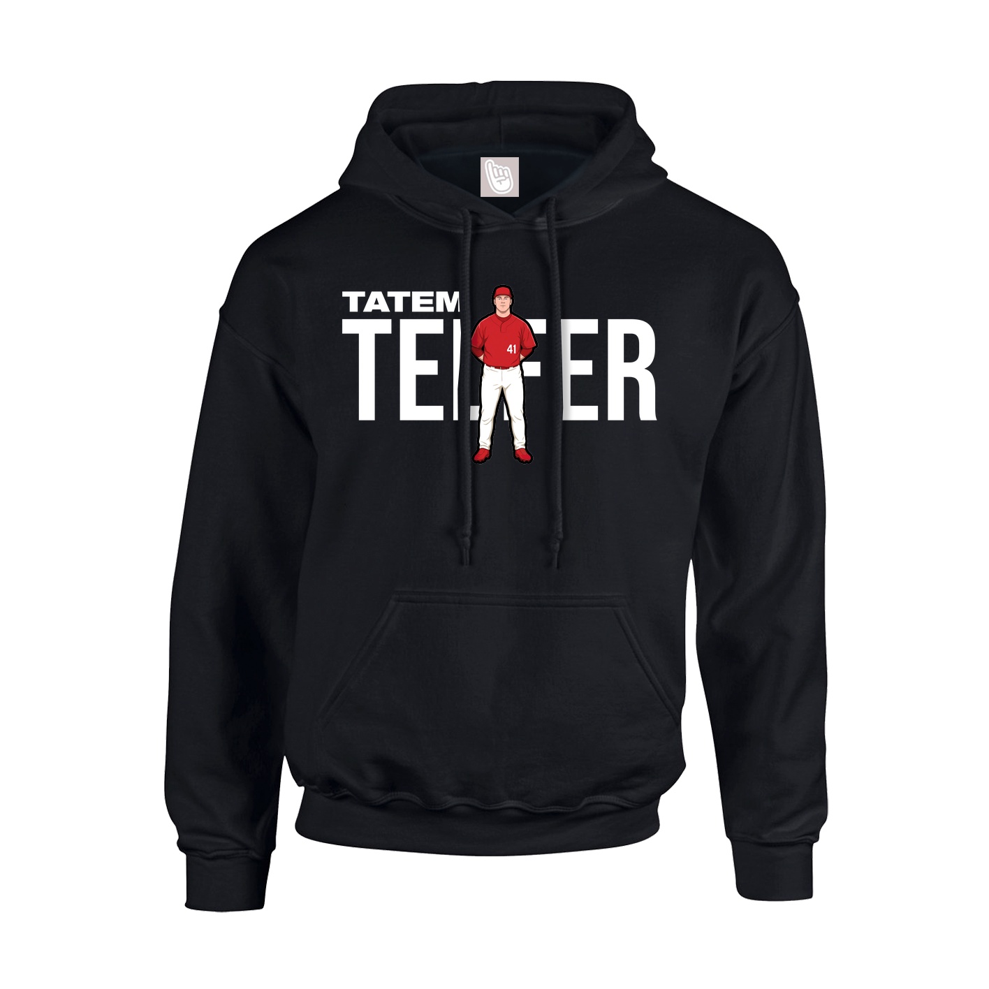 Youth Hoodie — Player Name in Black
