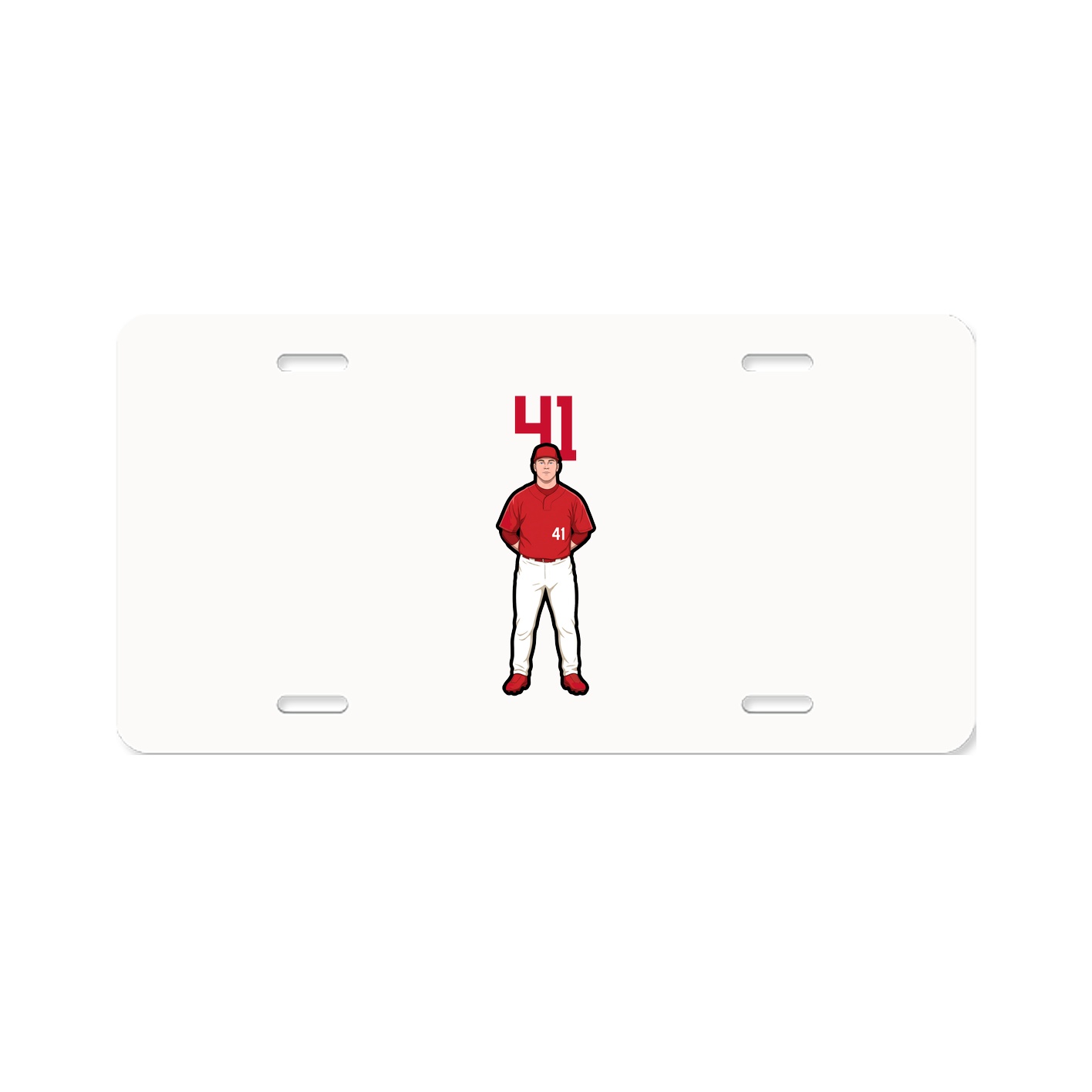 License Plate — Number Top in Classic