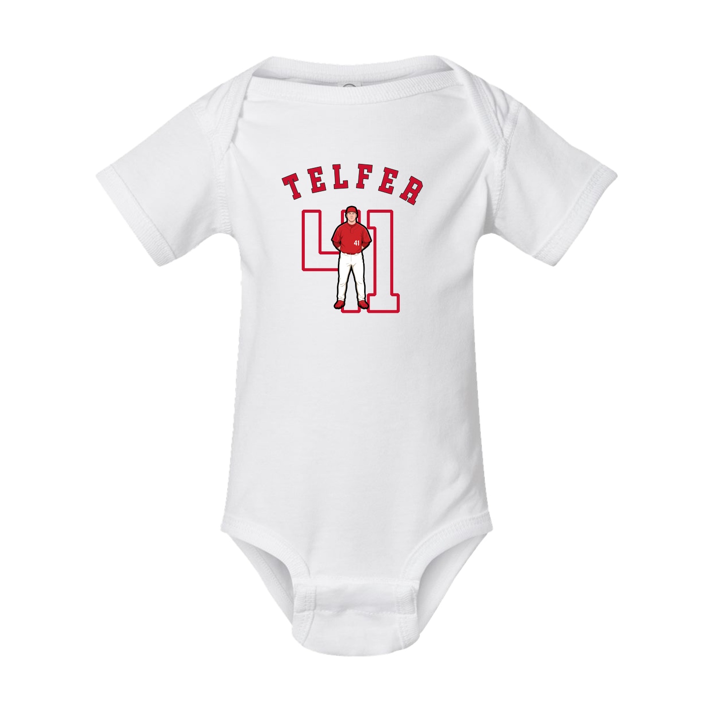 Baby Onesie — Shirsey Arch in White