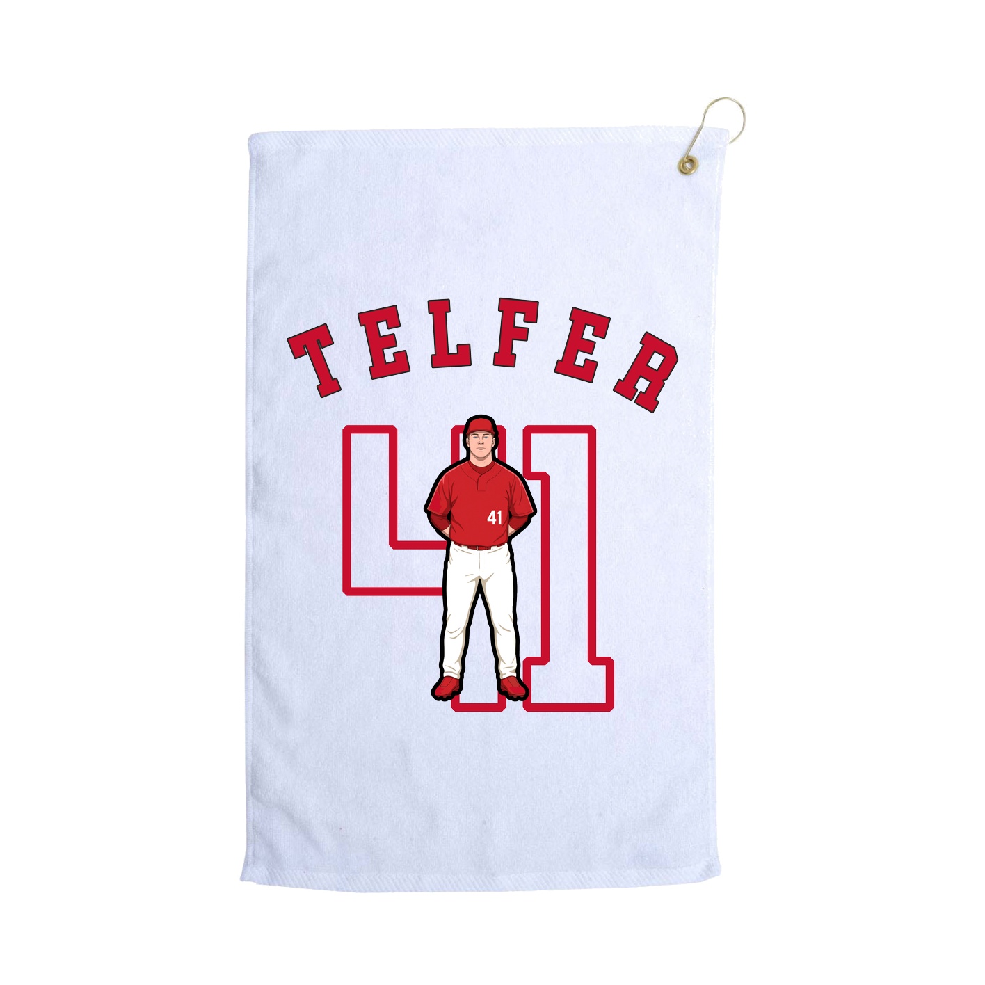 Golf Towel — Shirsey Arch in White